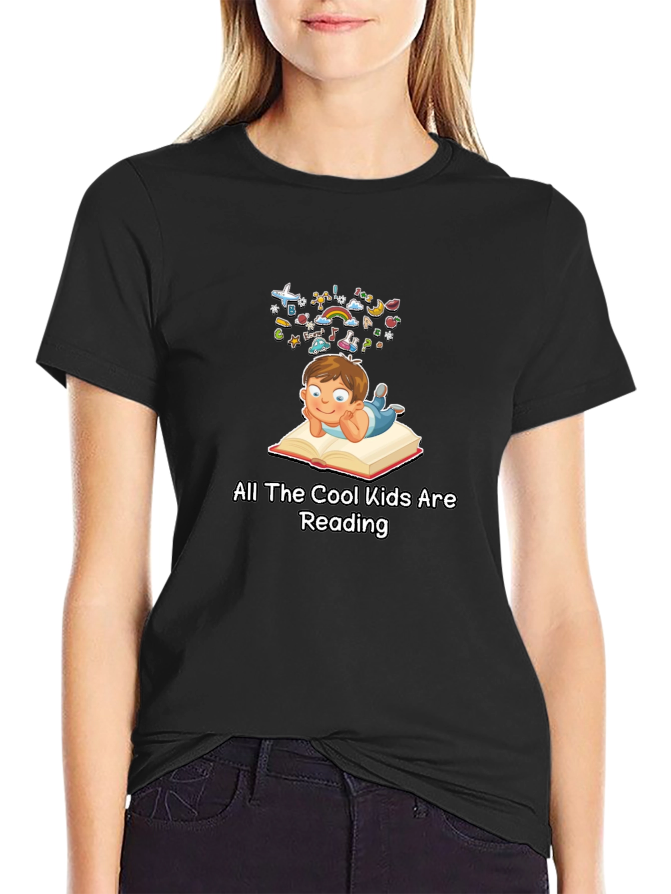 Cool Kids Reading T-Shirt - Unisex Graphic Tee