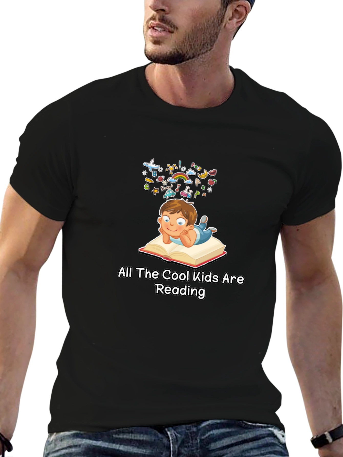 Cool Kids Reading T-Shirt - Unisex Graphic Tee