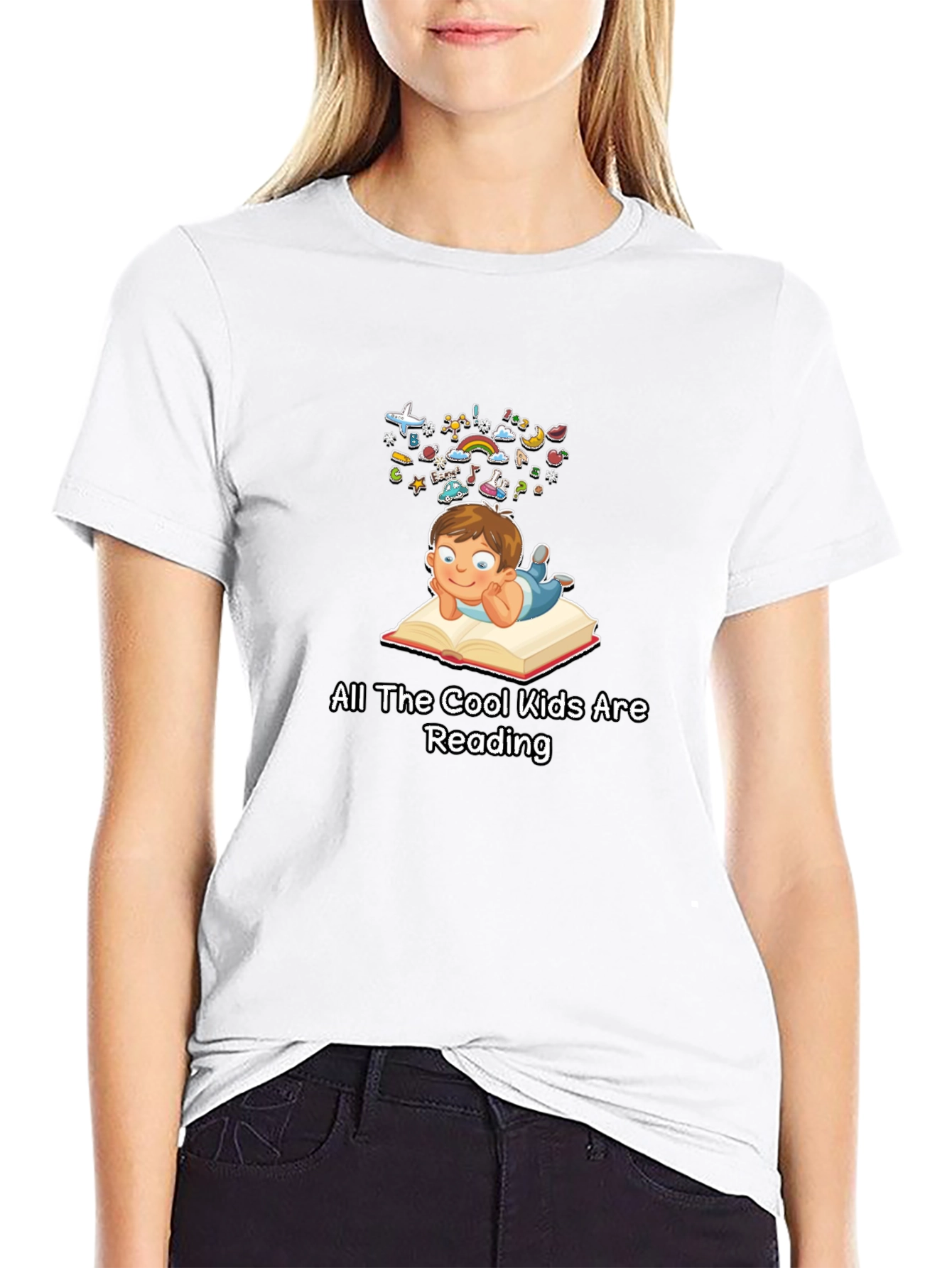Cool Kids Reading T-Shirt - Unisex Graphic Tee