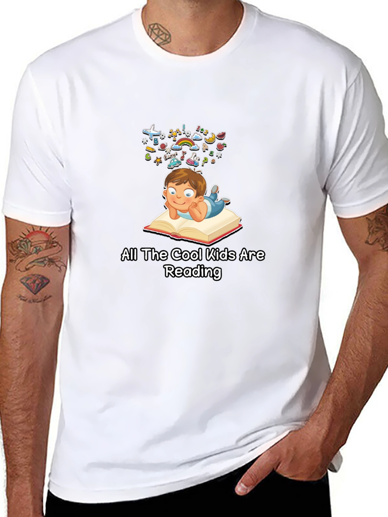 Cool Kids Reading T-Shirt - Unisex Graphic Tee