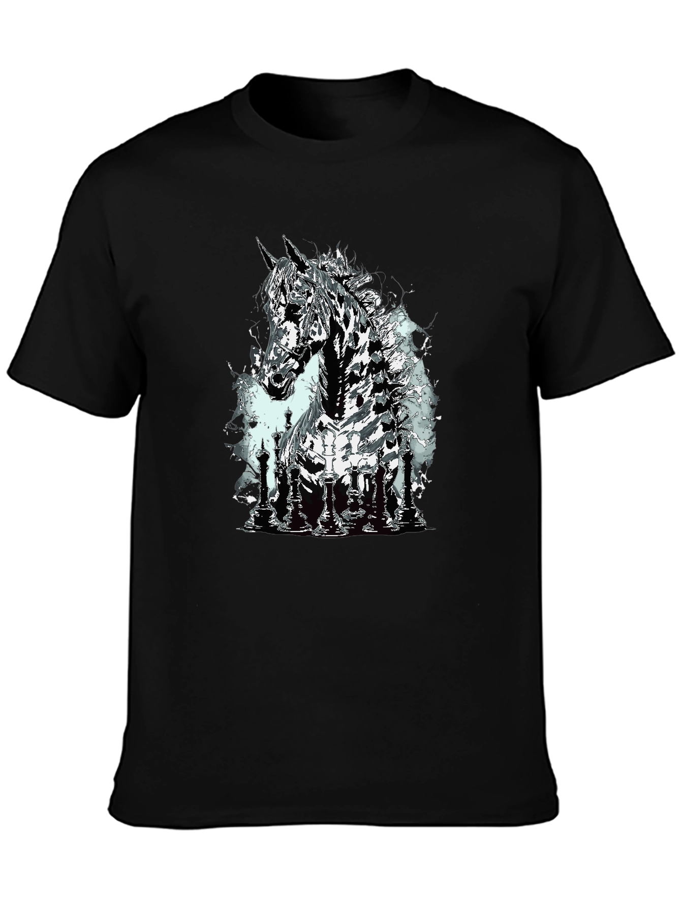 Chess Horse Graphic T-Shirt
