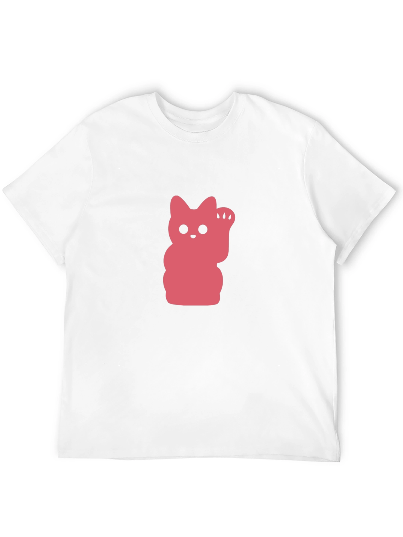 Lucky Cat Graphic T-Shirt - Black