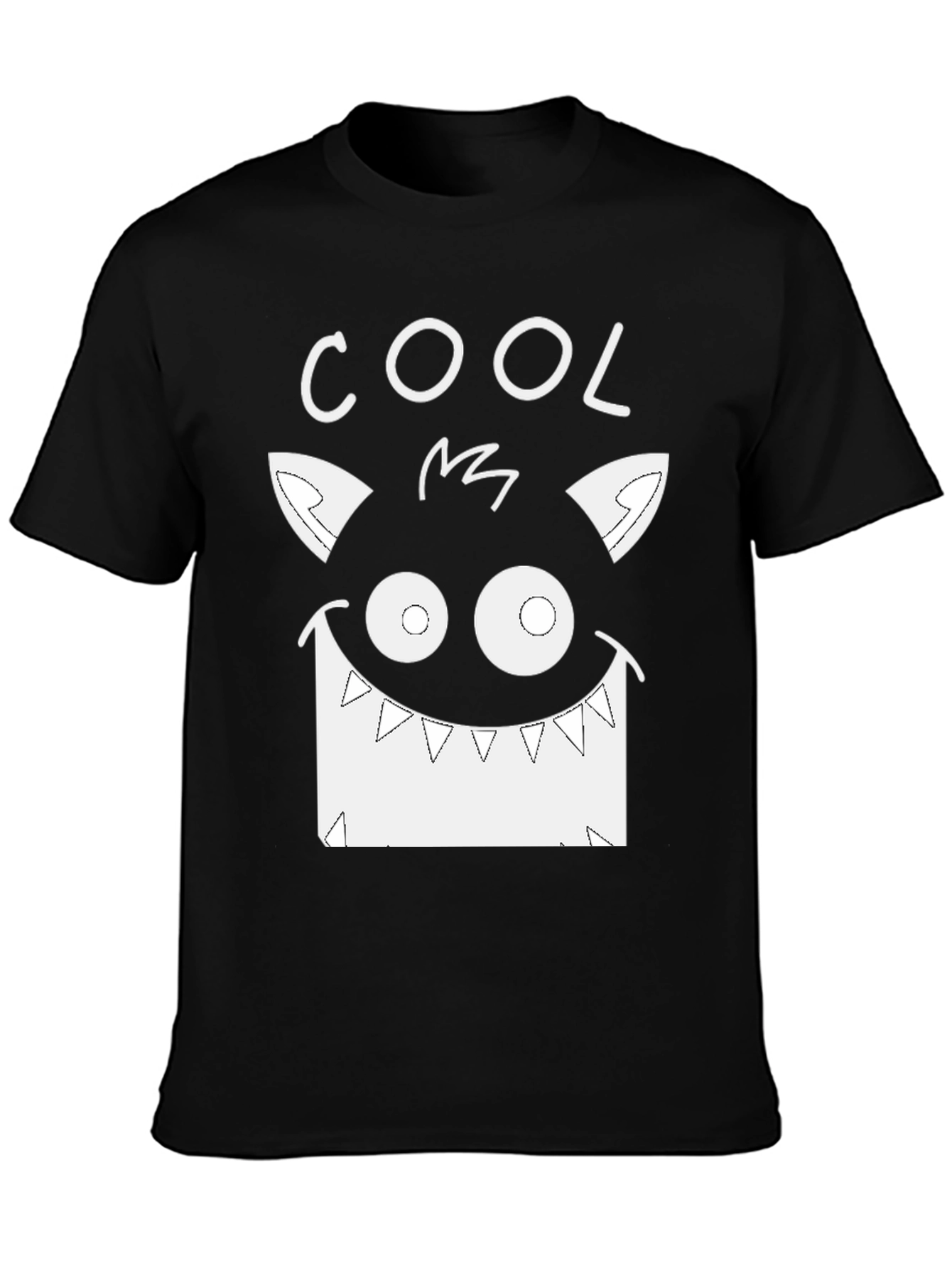 Cool Monster Graphic Tee - Mens Black T-Shirt