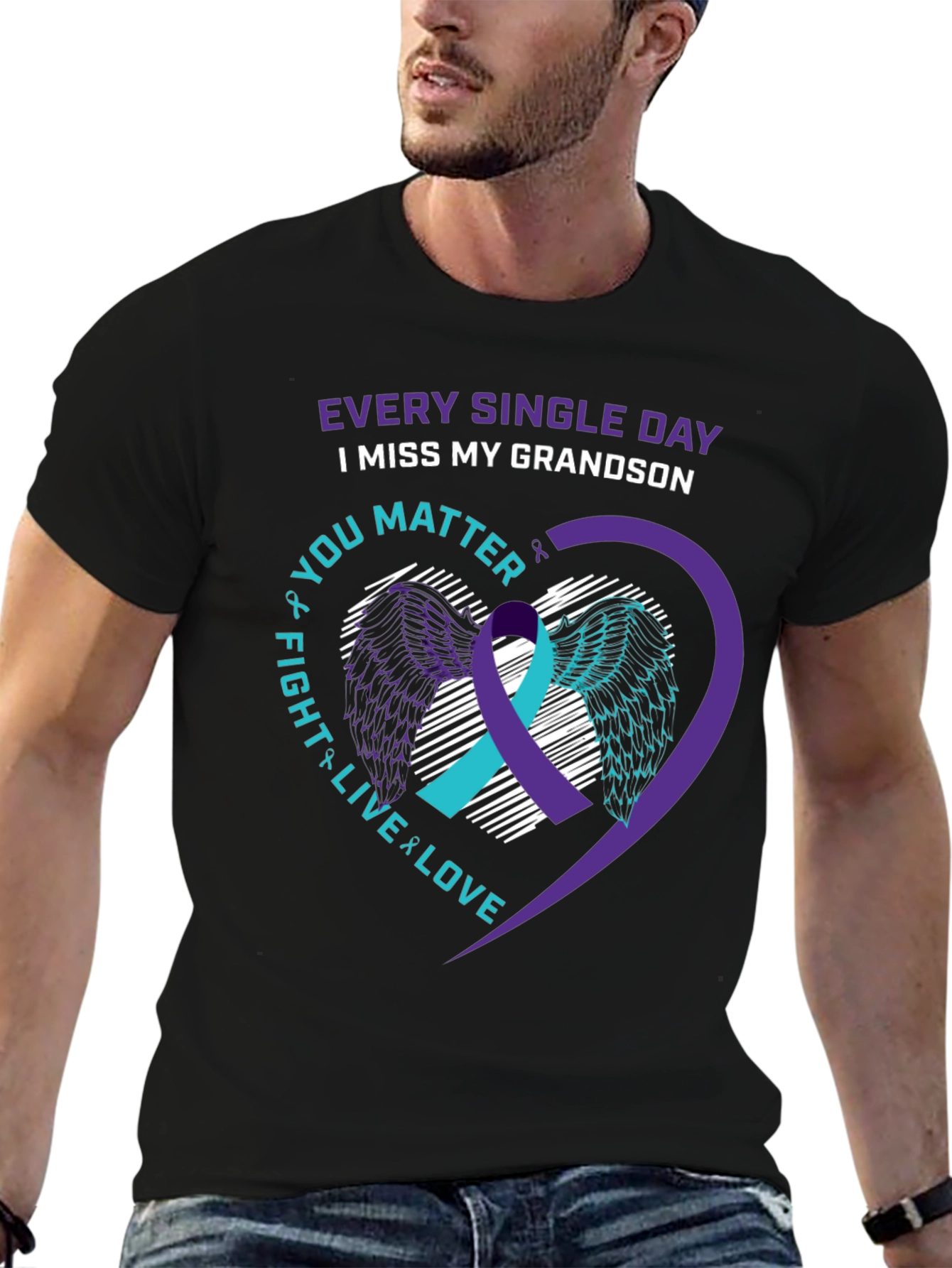 Grandson Loss Awareness T-Shirt