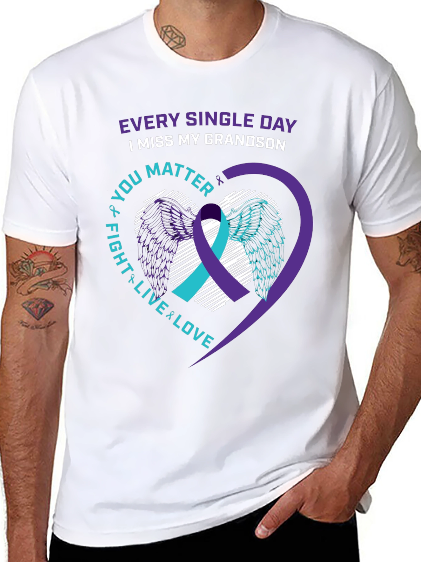 Grandson Loss Awareness T-Shirt