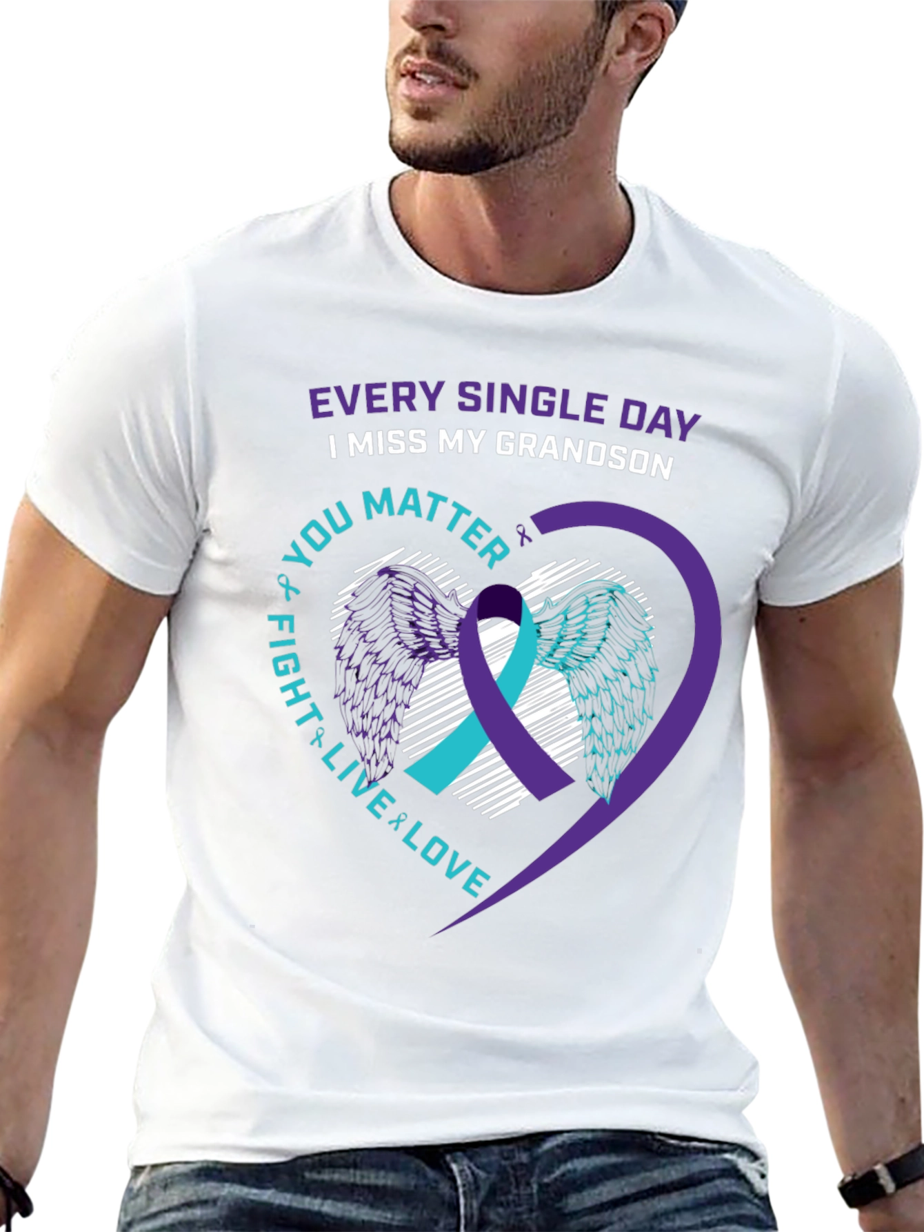 Grandson Loss Awareness T-Shirt