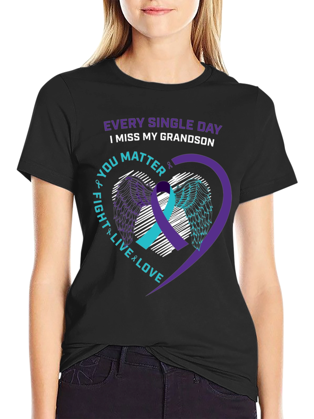 Grandson Loss Awareness T-Shirt