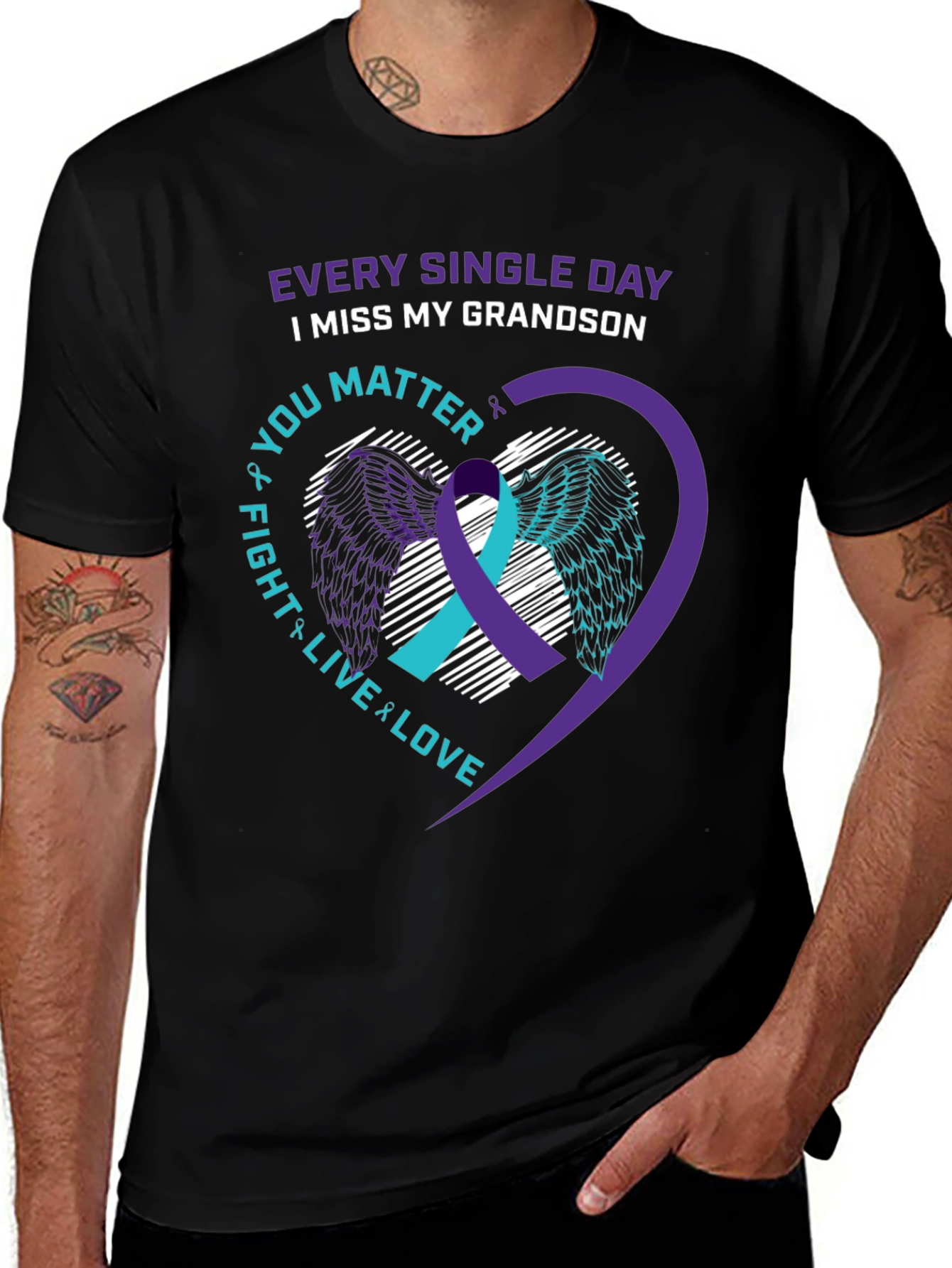 Grandson Loss Awareness T-Shirt