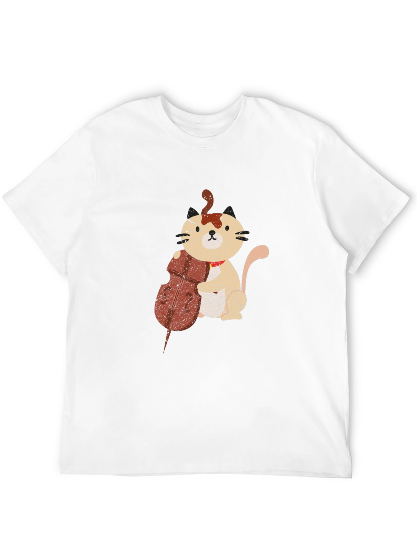 Cat Cello Black T-Shirt