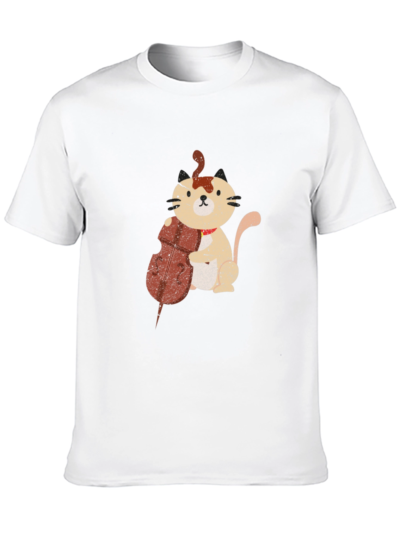 Cat Cello Black T-Shirt