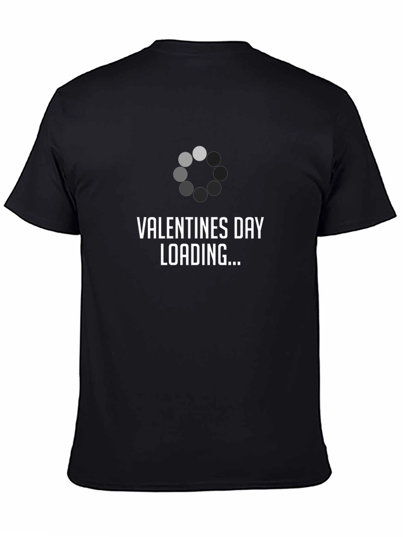 Valentines Day Loading Graphic T-Shirt - Black