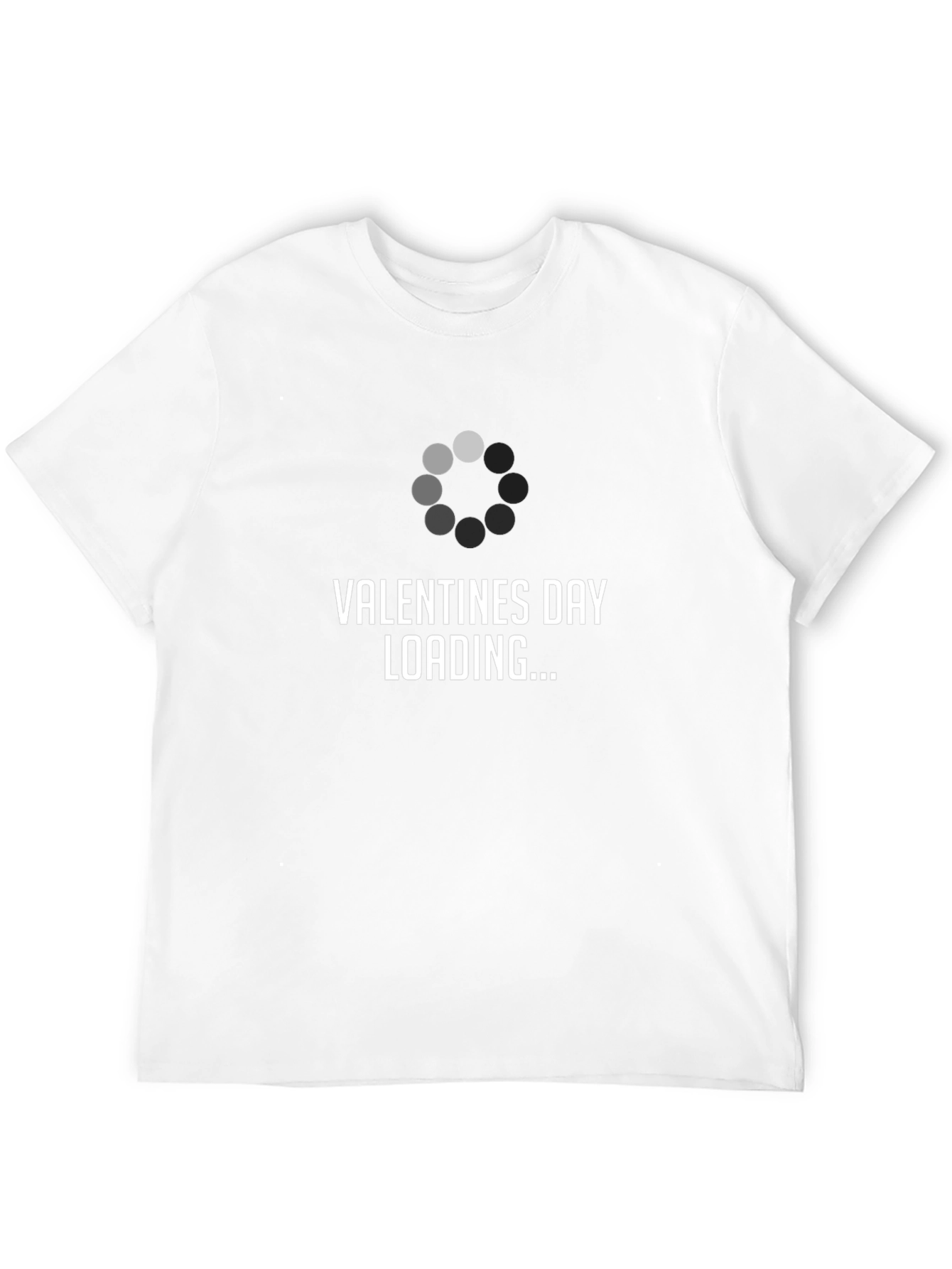 Valentines Day Loading Graphic T-Shirt - Black