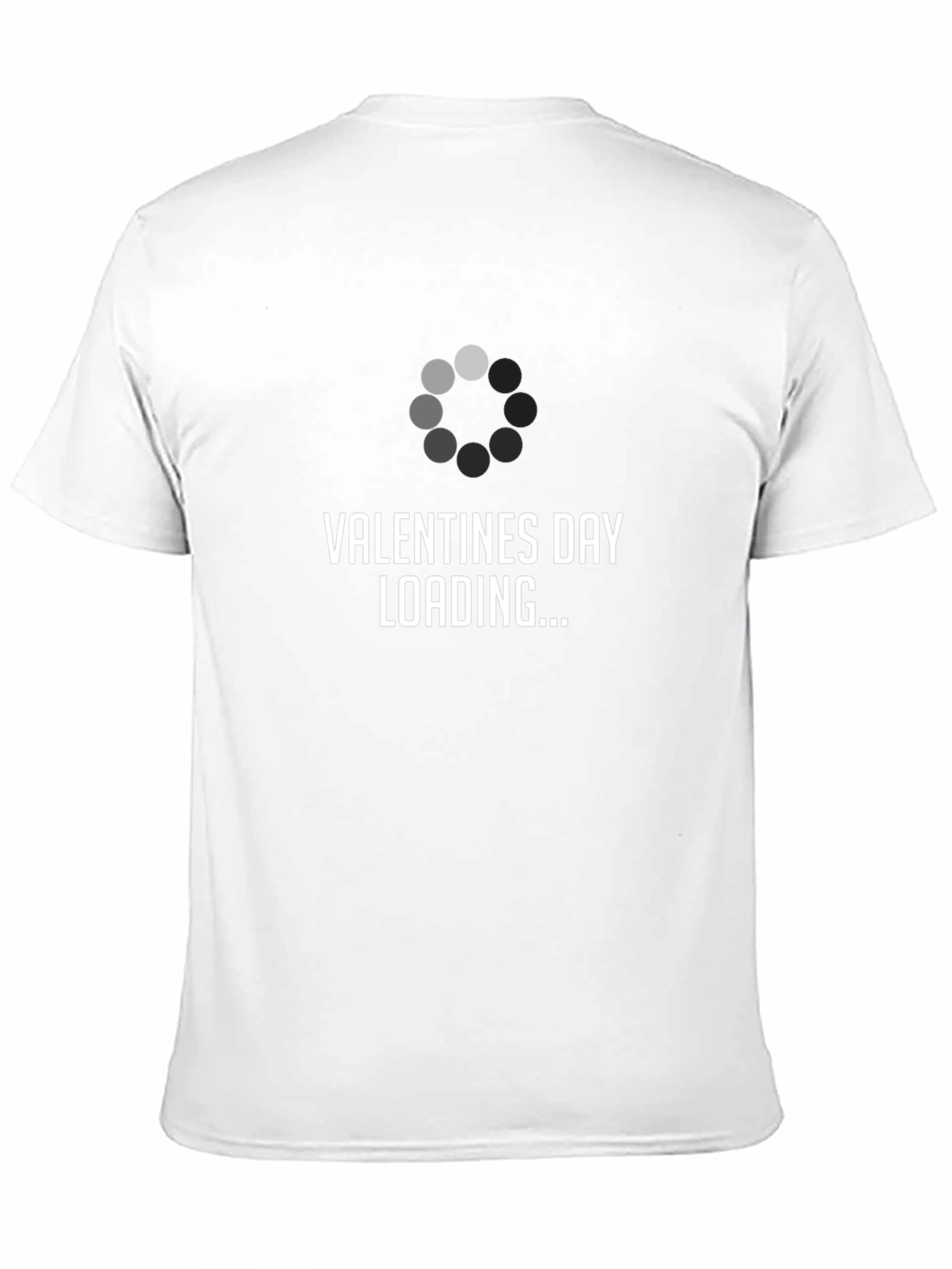 Valentines Day Loading Graphic T-Shirt - Black