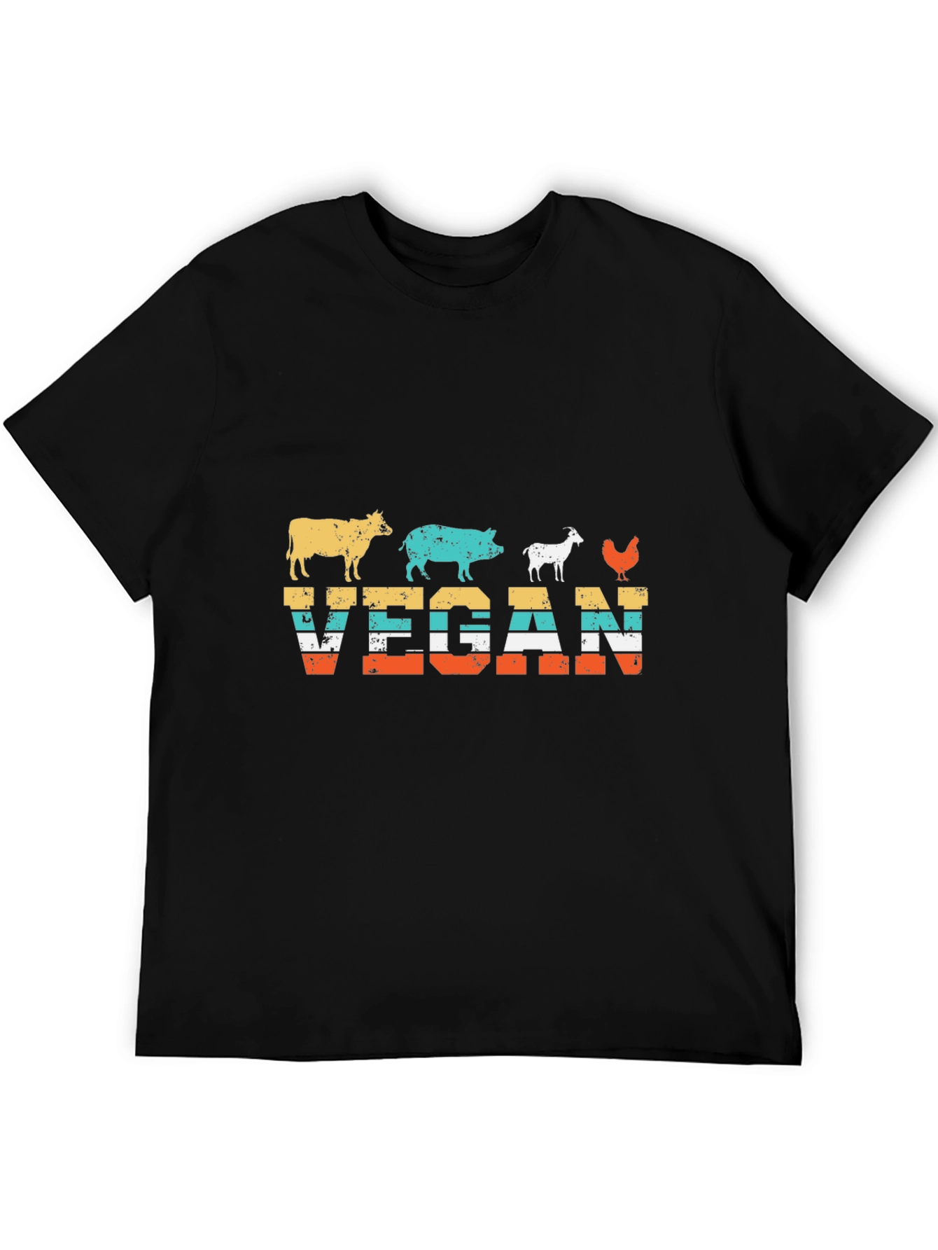 Vegan Animal Silhouette T-Shirt