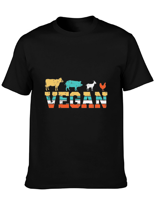 Vegan Animal Silhouette T-Shirt