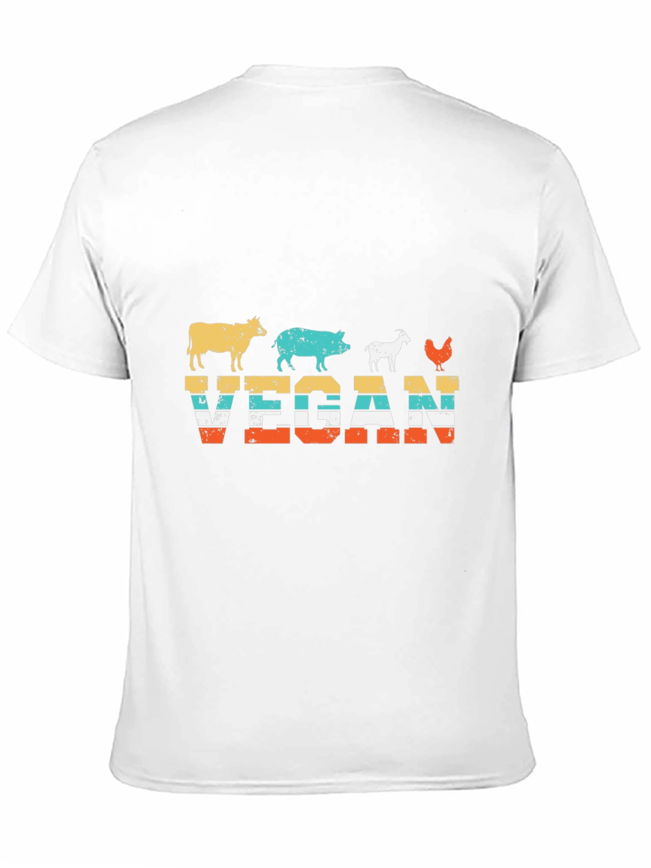 Vegan Animal Silhouette T-Shirt