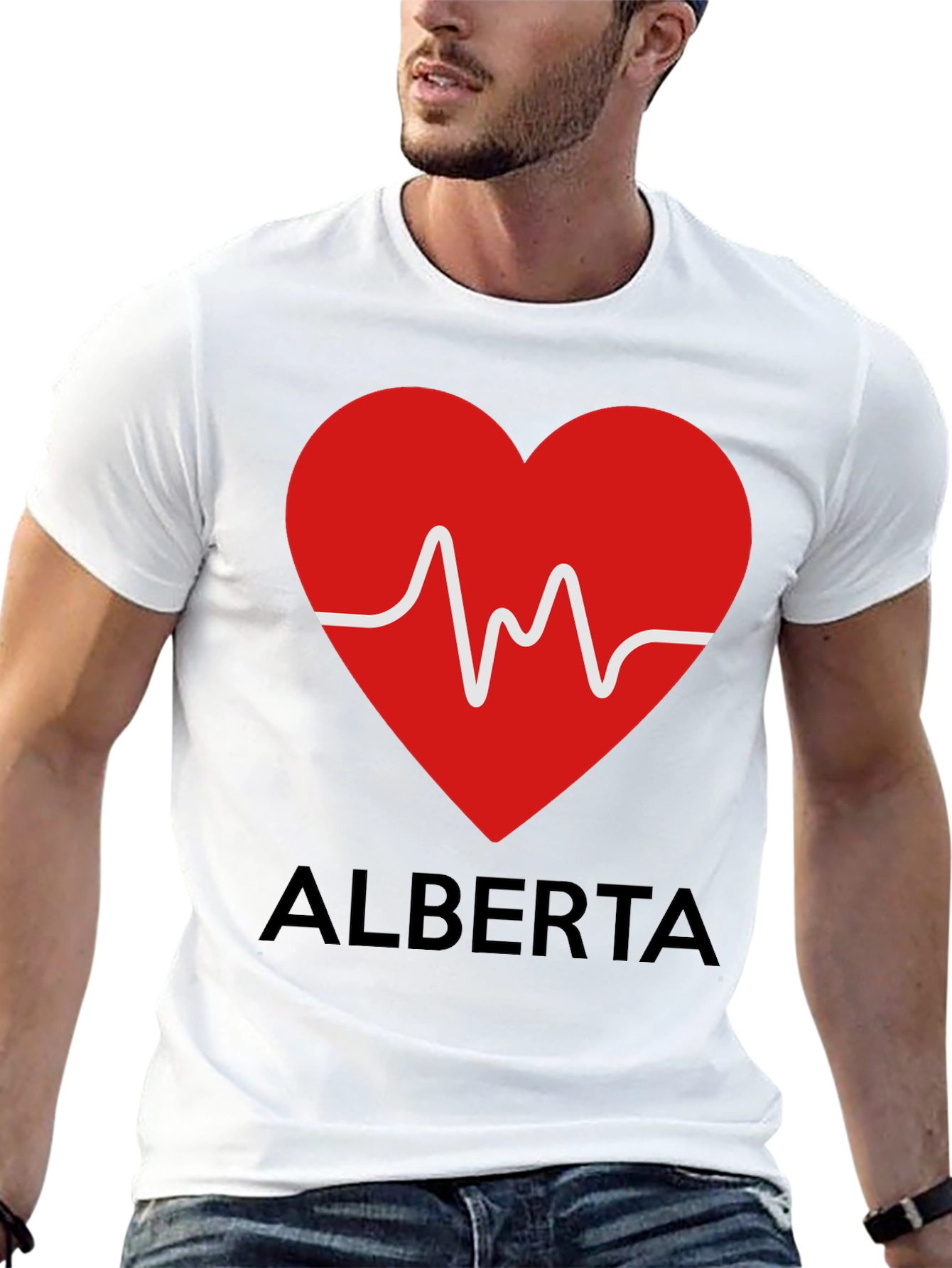Alberta Love Heartbeat Graphic T-Shirt