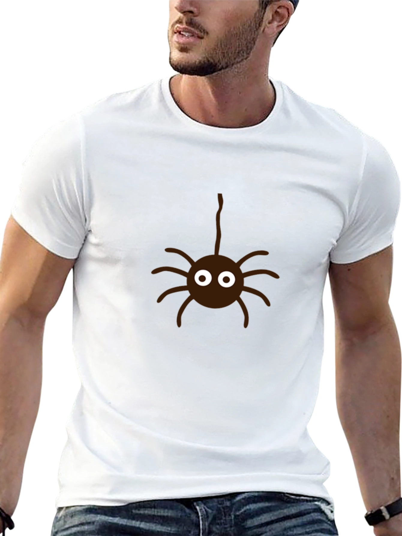 Spooky Spider Graphic Tee - Halloween Fun!