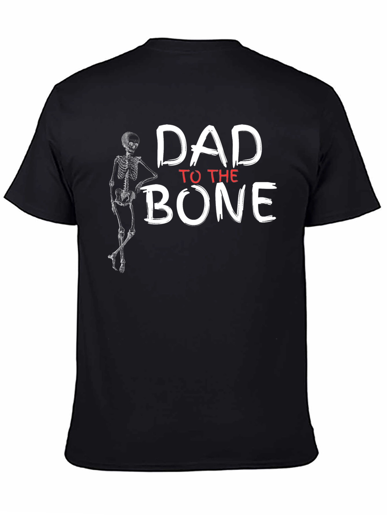 Dad to the Bone Black Graphic T-Shirt