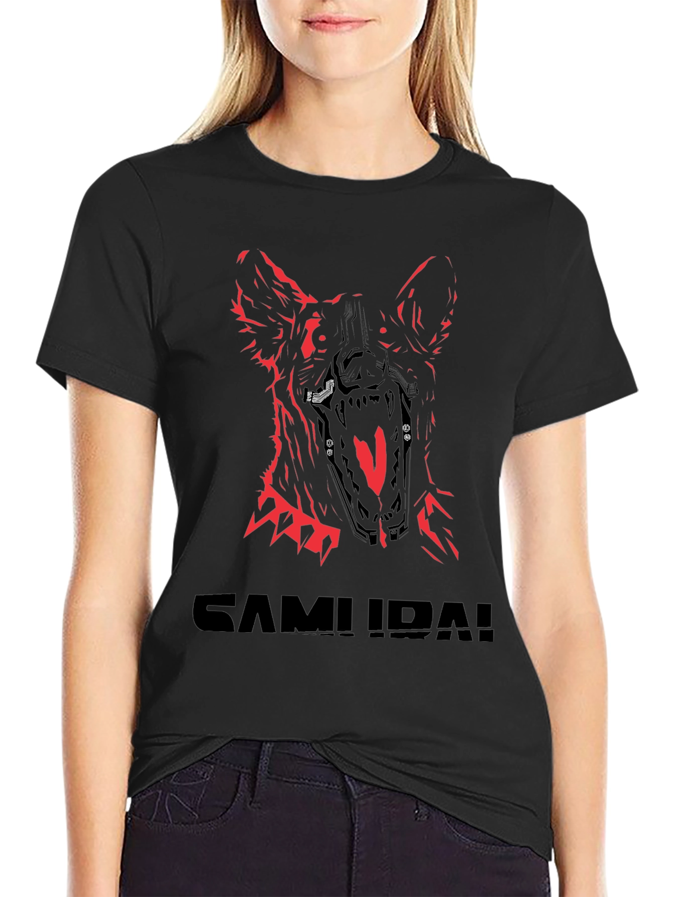 Cyberpunk Dog Samurai T-Shirt