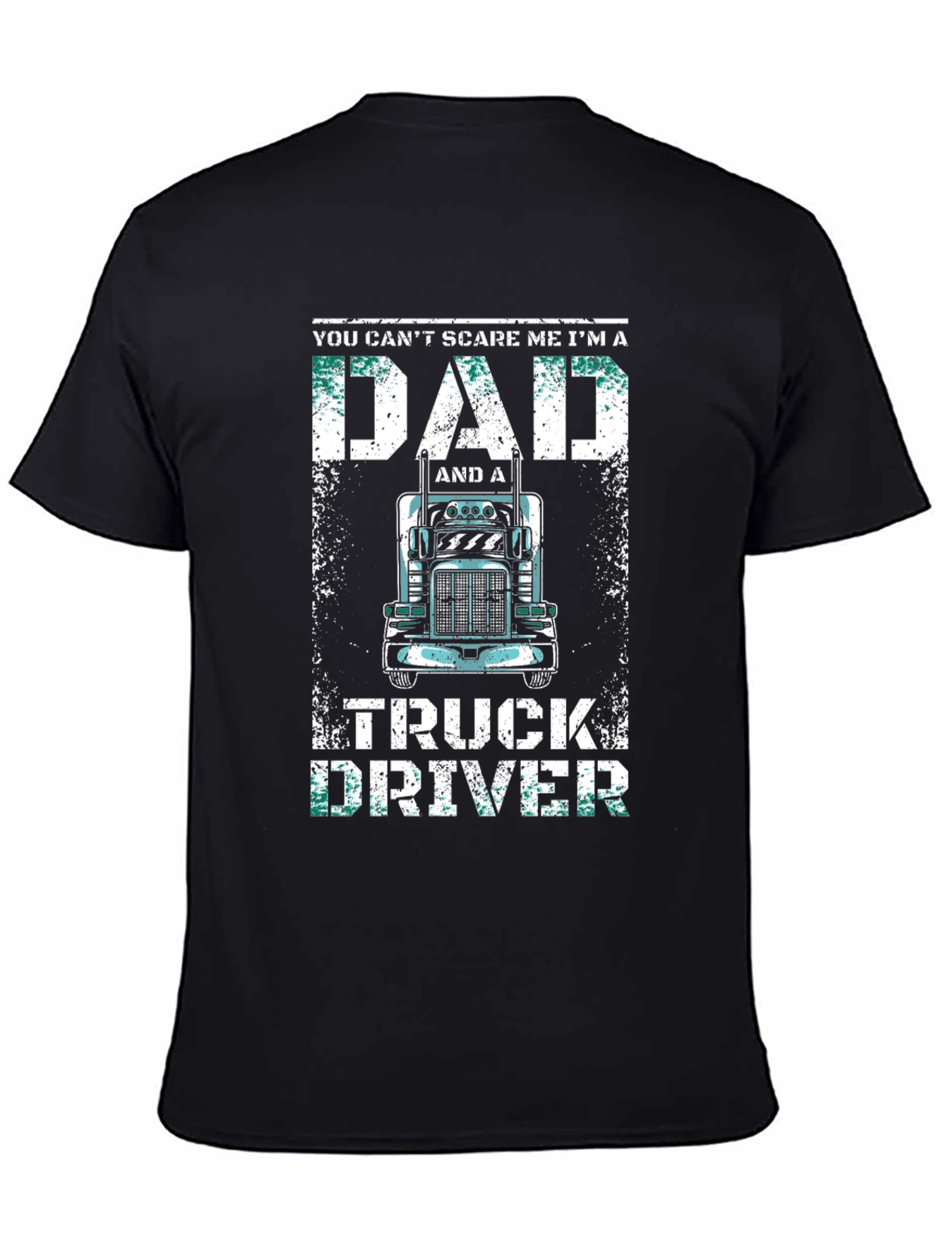 Dad Truck Driver T-Shirt - Black Graphic Tee