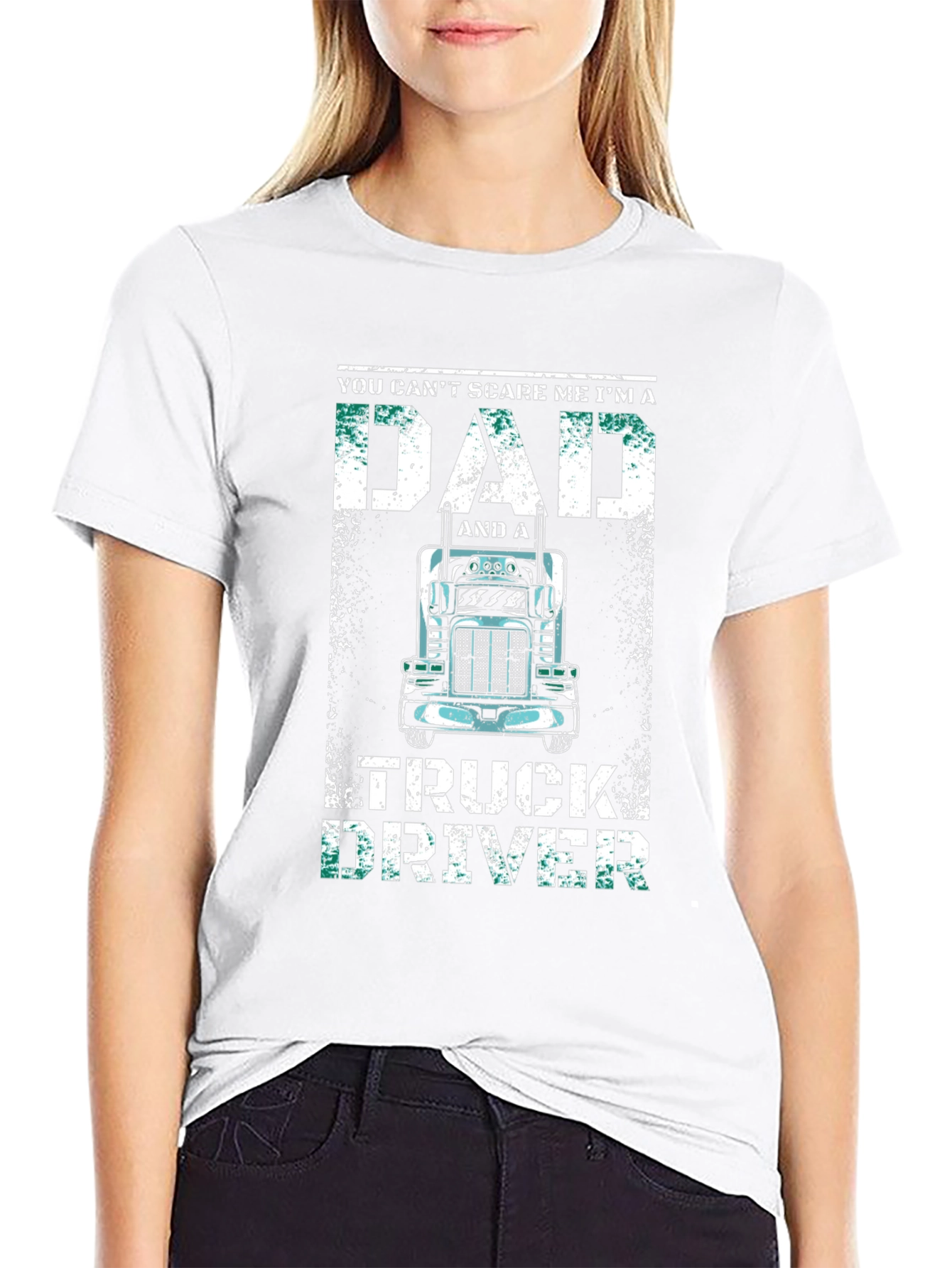 Dad Truck Driver T-Shirt - Black Graphic Tee