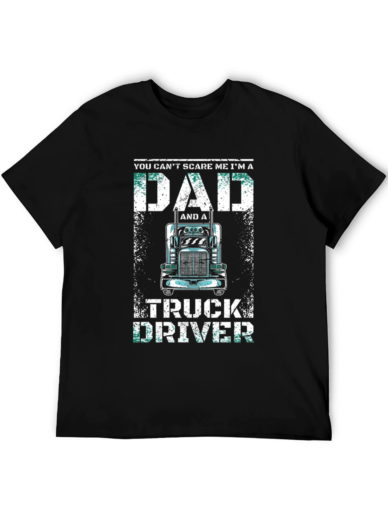 Dad Truck Driver T-Shirt - Black Graphic Tee