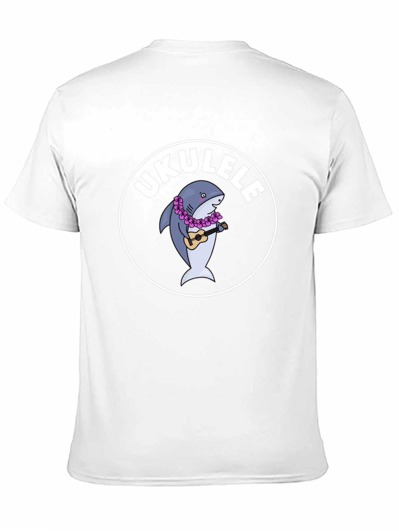 Ukulele Shark Black T-Shirt