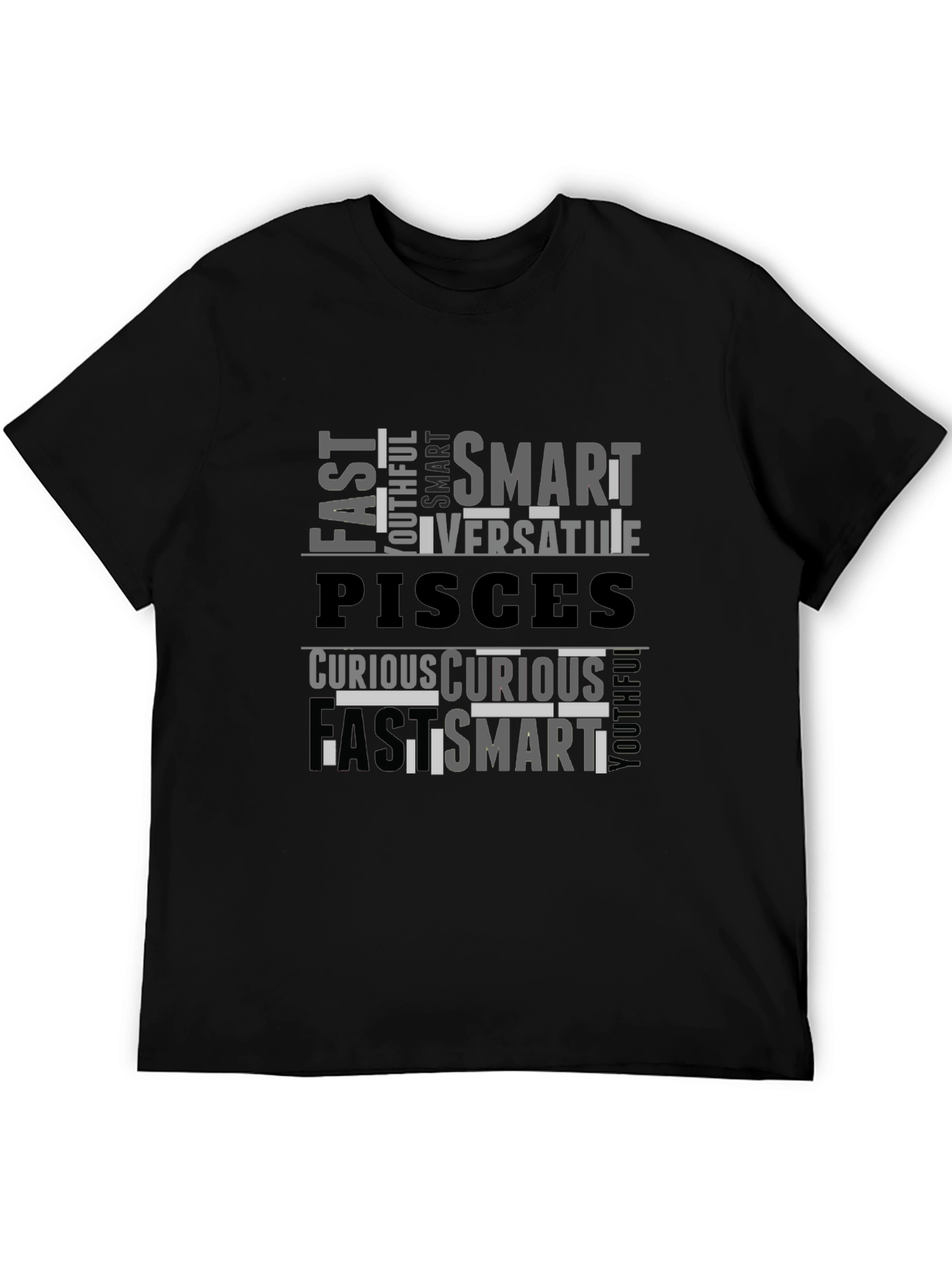 Pisces Zodiac T-Shirt: Smart Versatile Curious