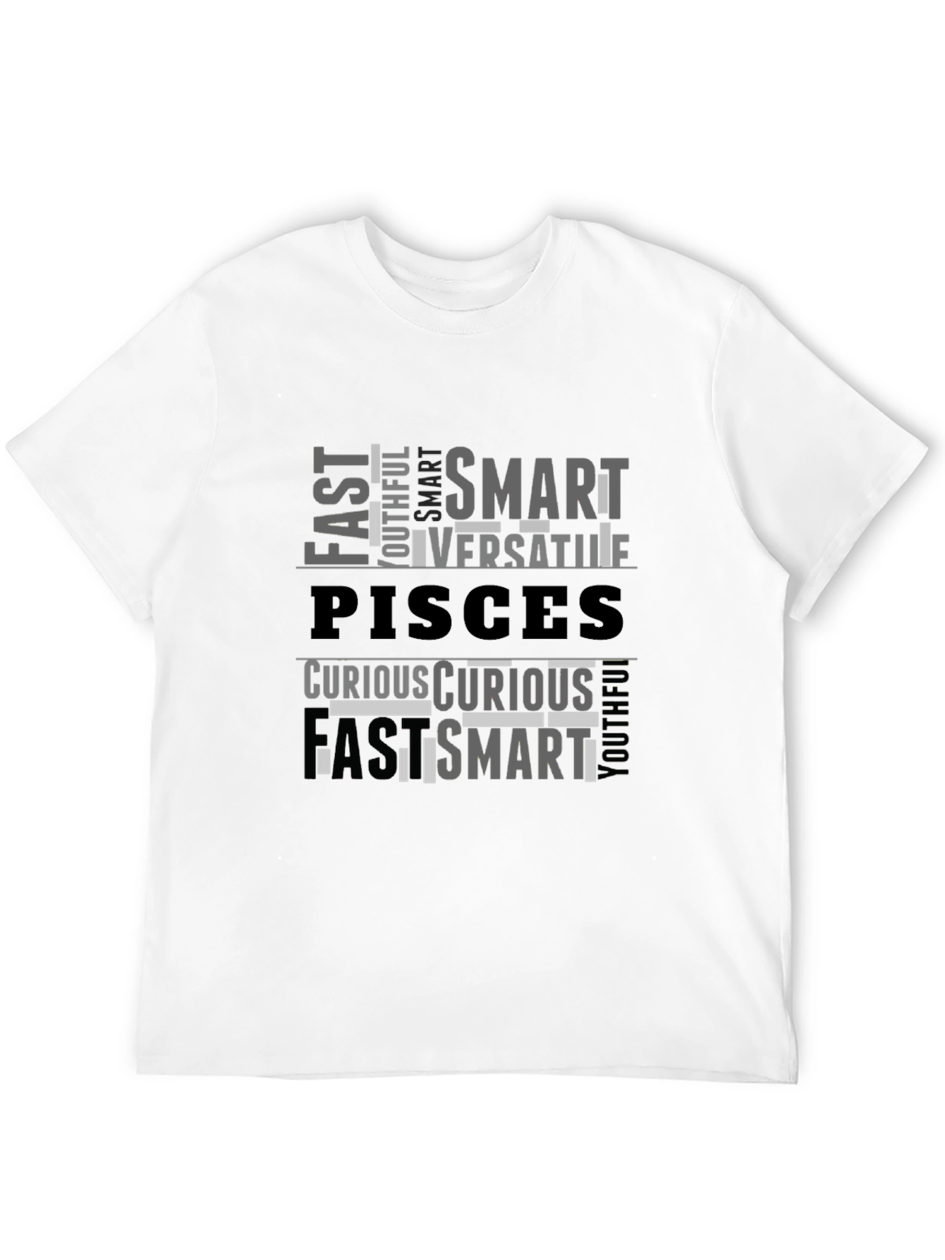 Pisces Zodiac T-Shirt: Smart Versatile Curious