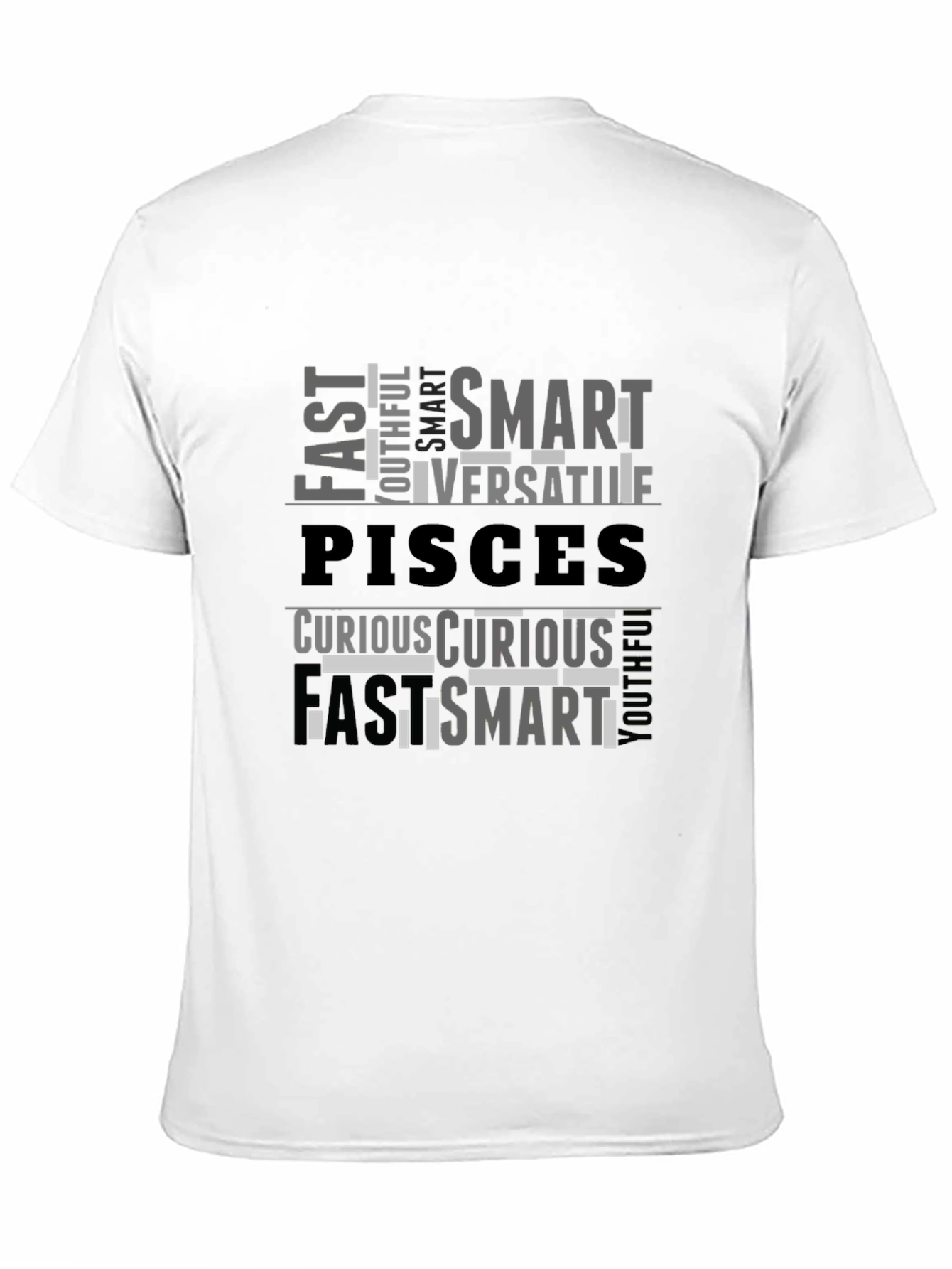 Pisces Zodiac T-Shirt: Smart Versatile Curious