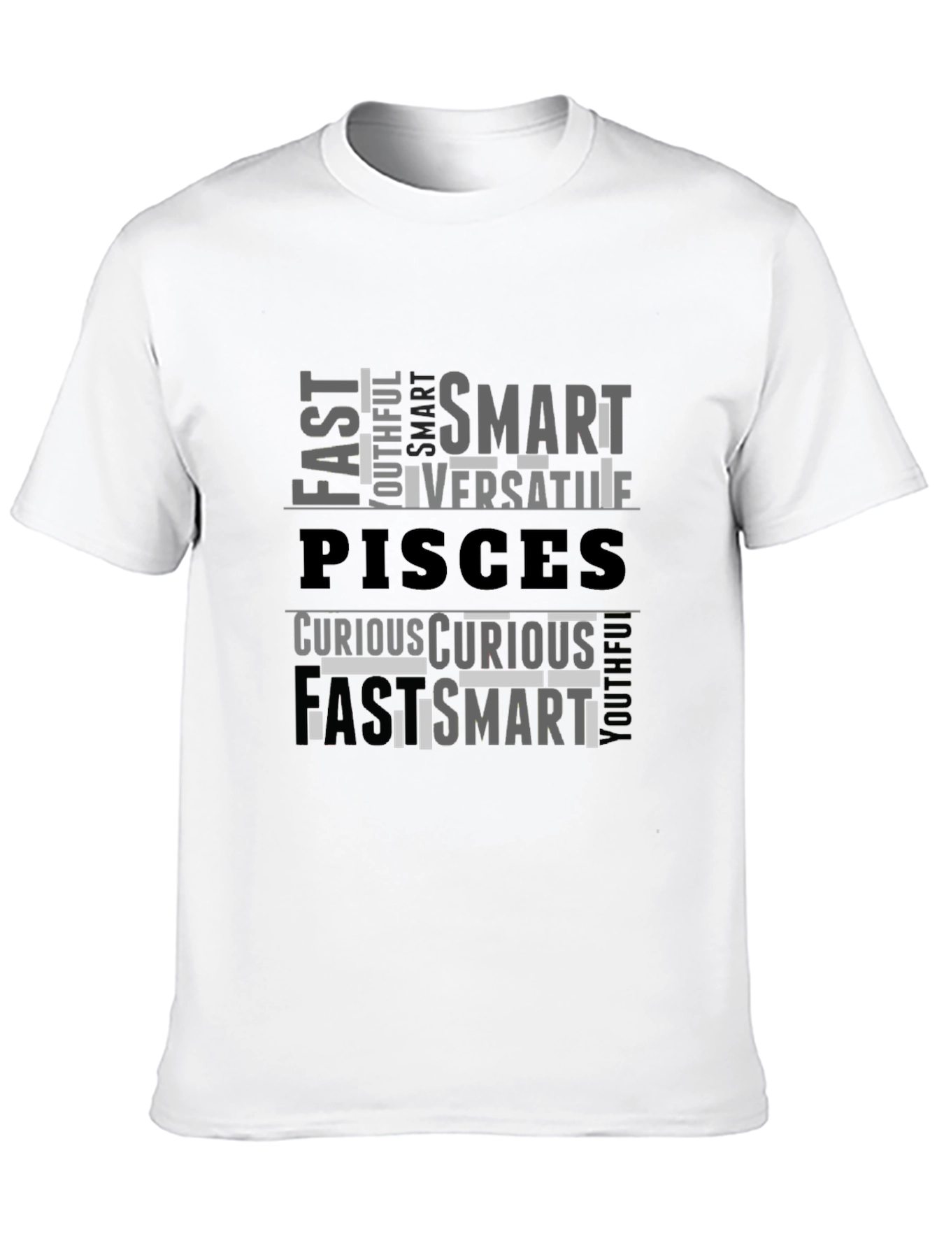 Pisces Zodiac T-Shirt: Smart Versatile Curious