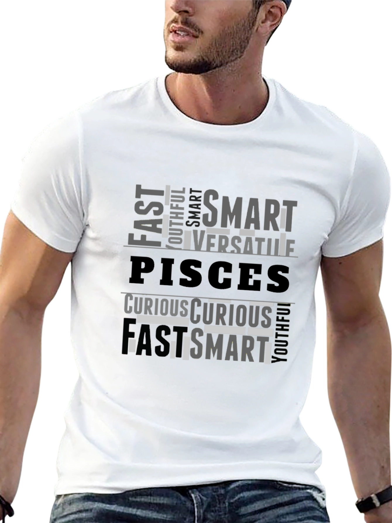 Pisces Zodiac T-Shirt: Smart Versatile Curious
