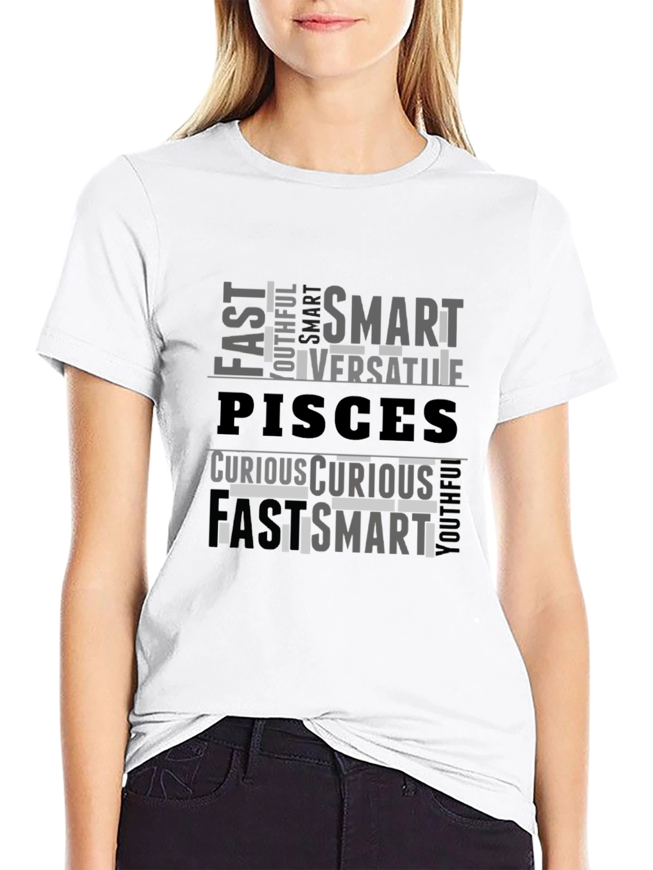 Pisces Zodiac T-Shirt: Smart Versatile Curious