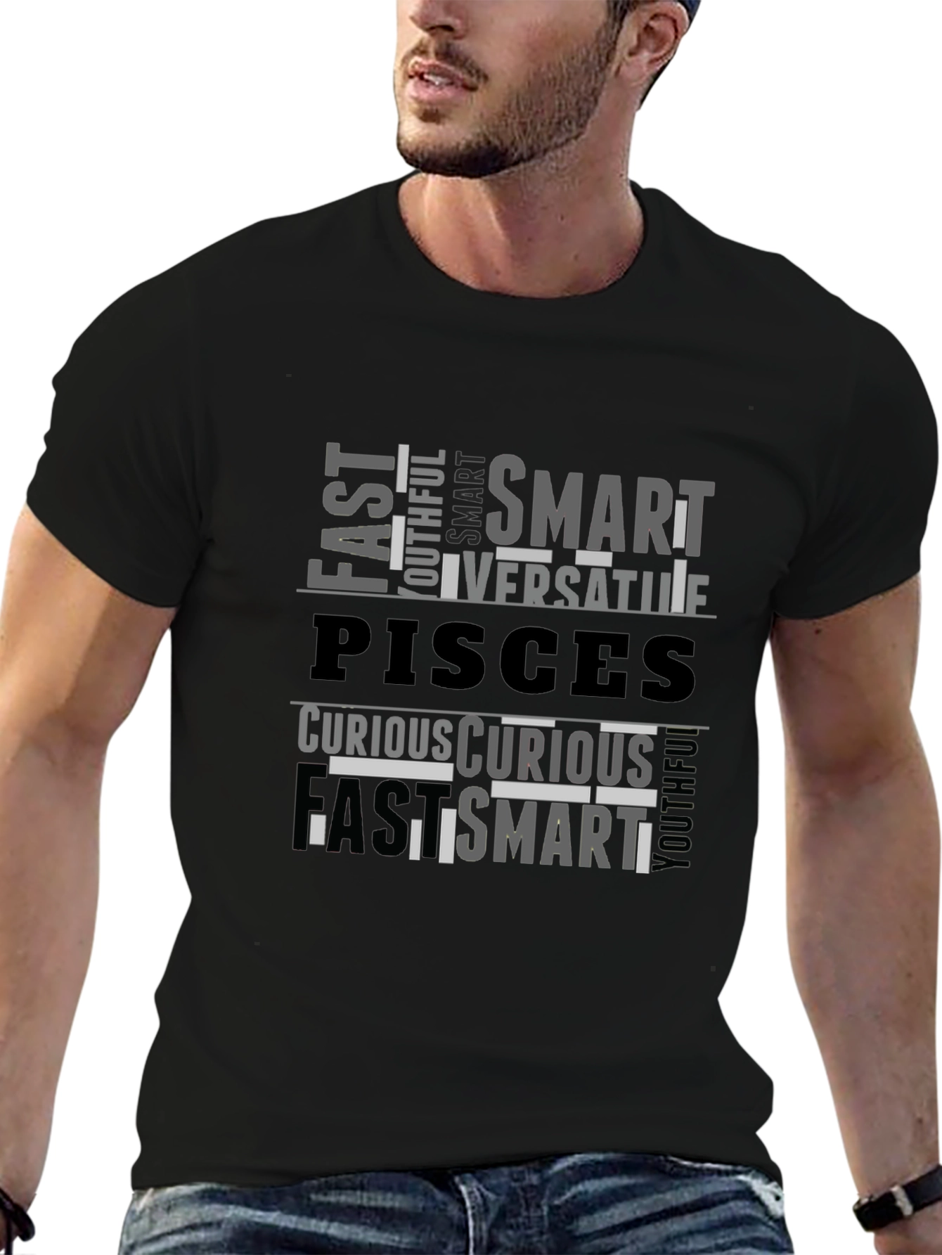Pisces Zodiac T-Shirt: Smart Versatile Curious