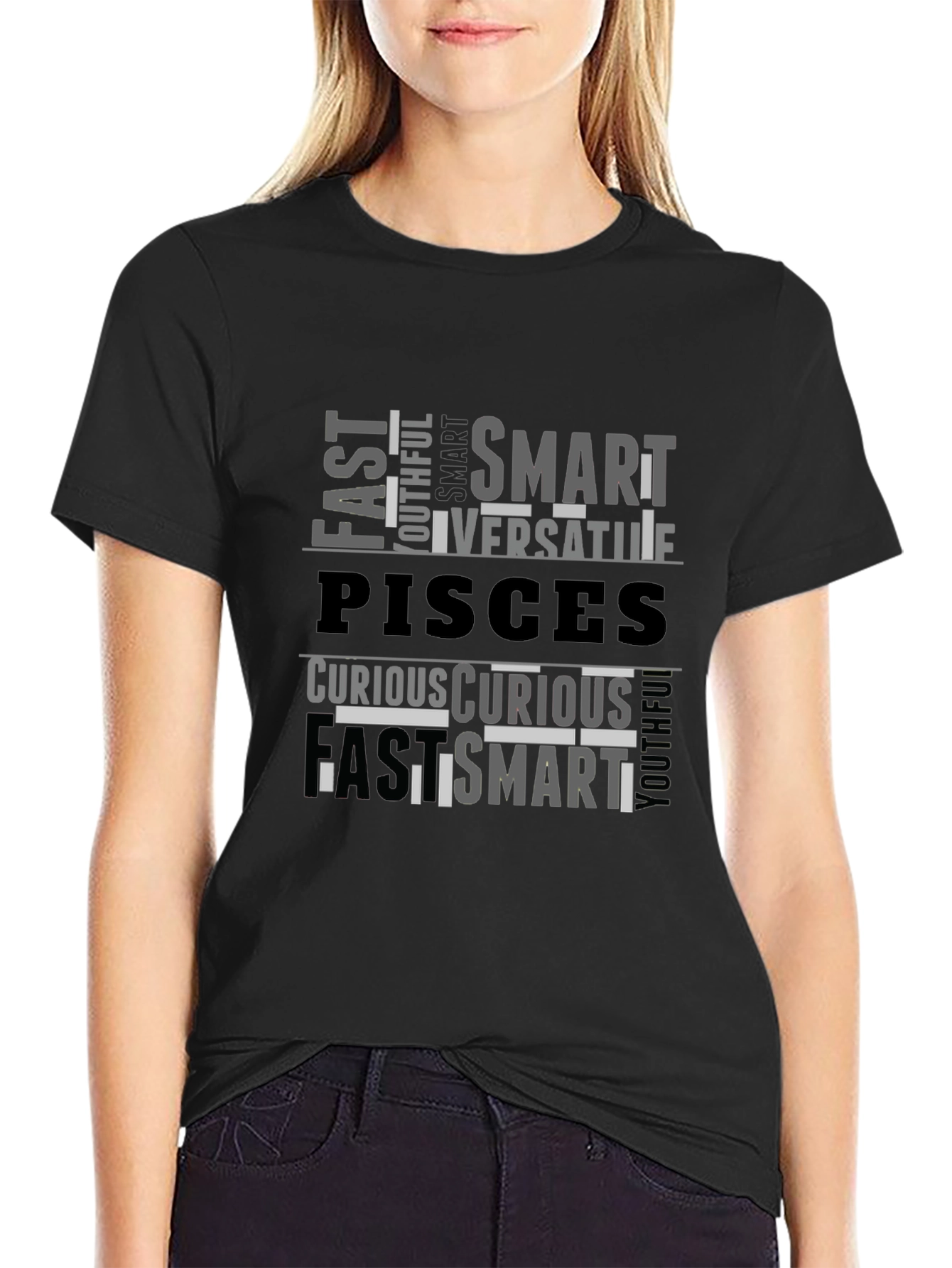 Pisces Zodiac T-Shirt: Smart Versatile Curious