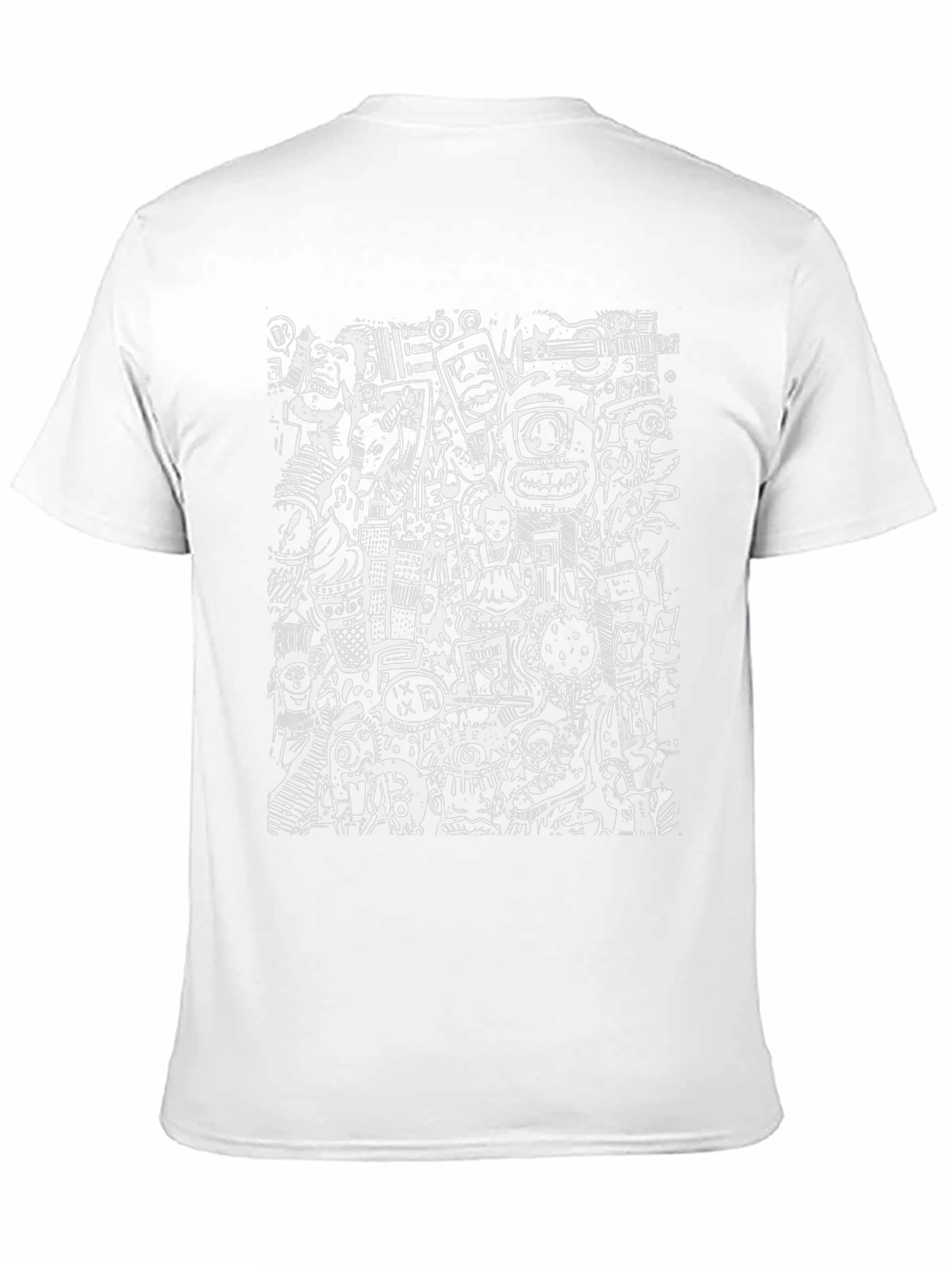 Doodle Art Graphic Print Tee