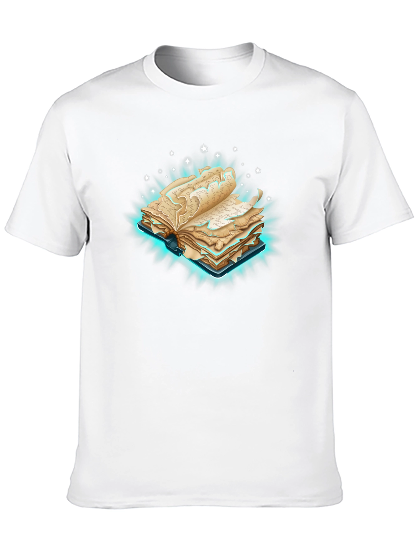 Mystical Book Graphic Tee - Black