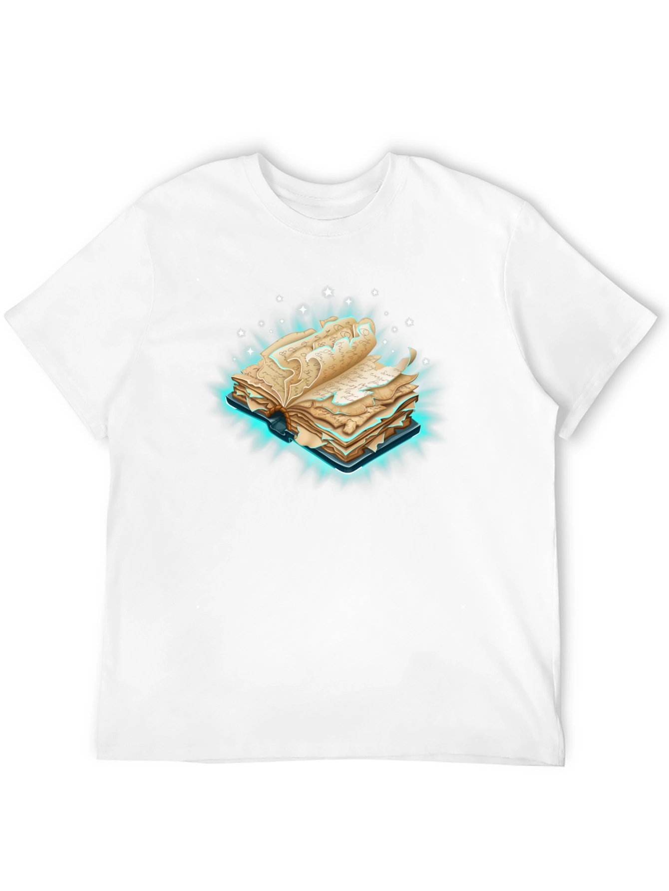 Mystical Book Graphic Tee - Black