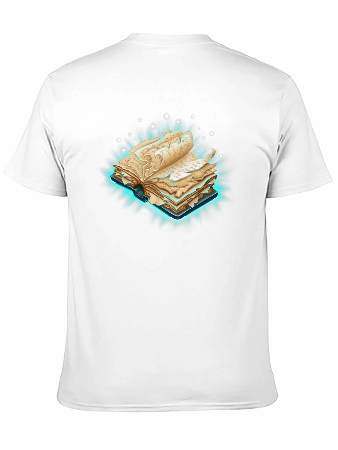 Mystical Book Graphic Tee - Black