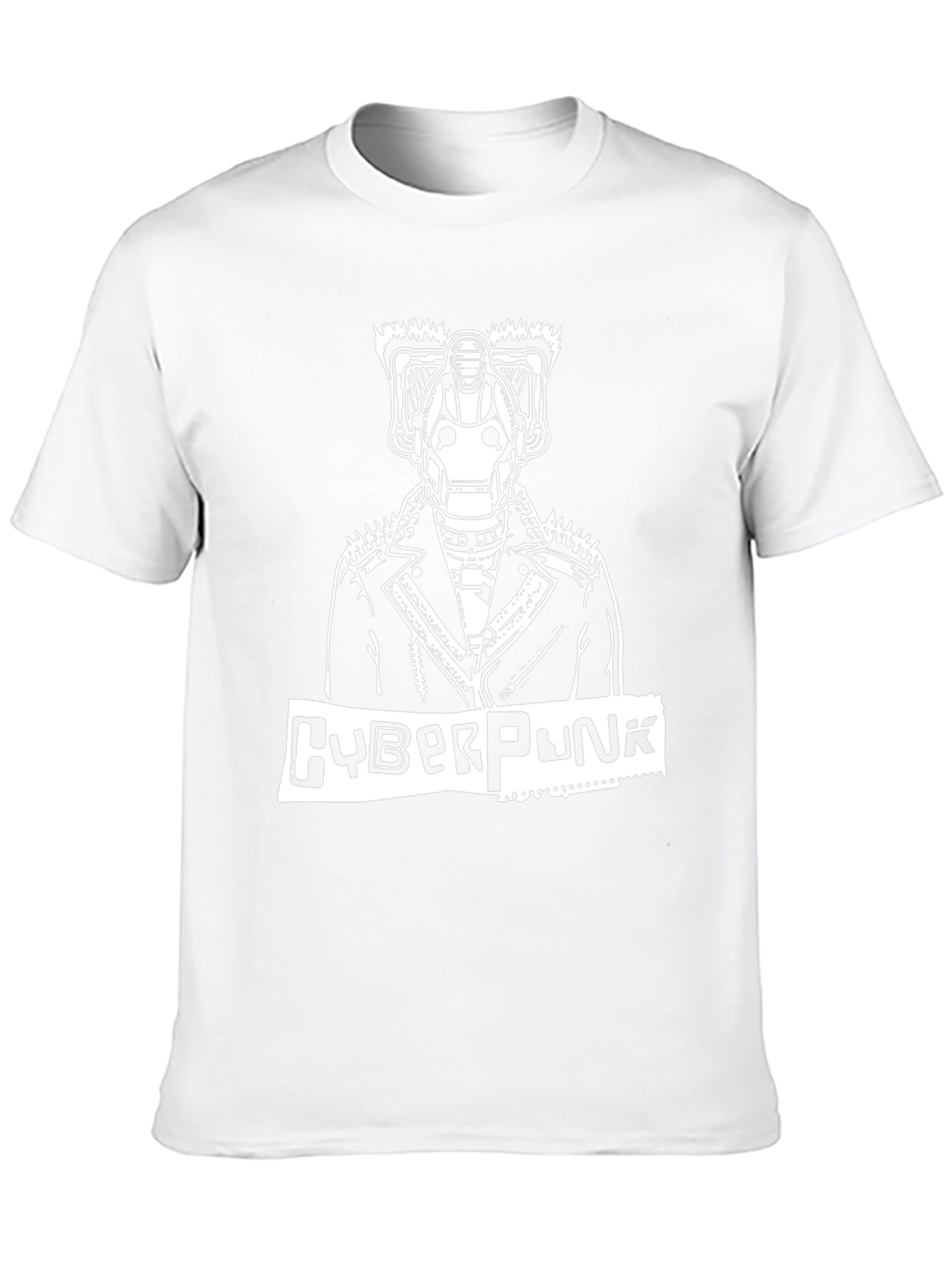 Cyberpunk Robot Graphic T-Shirt