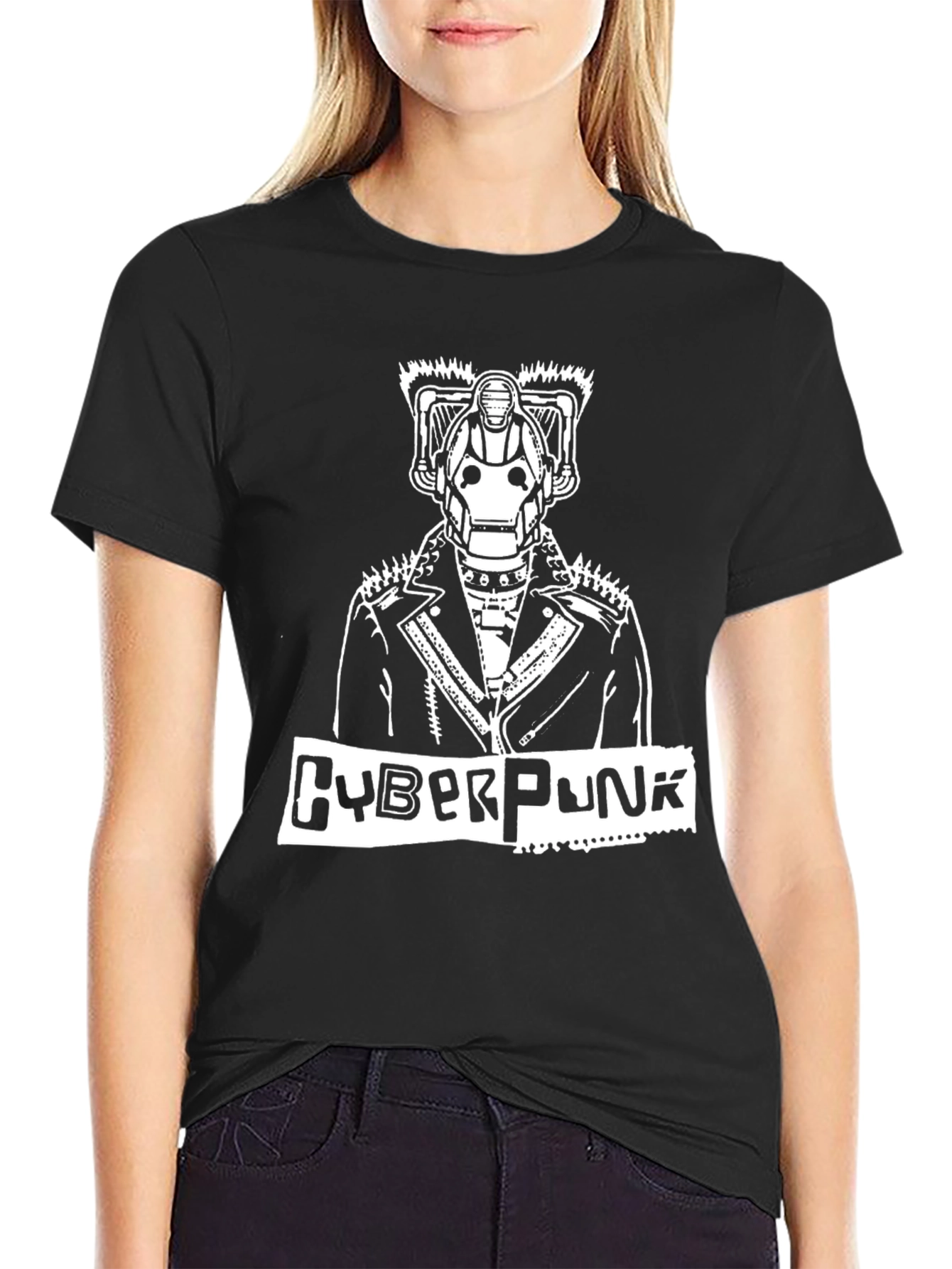 Cyberpunk Robot Graphic T-Shirt