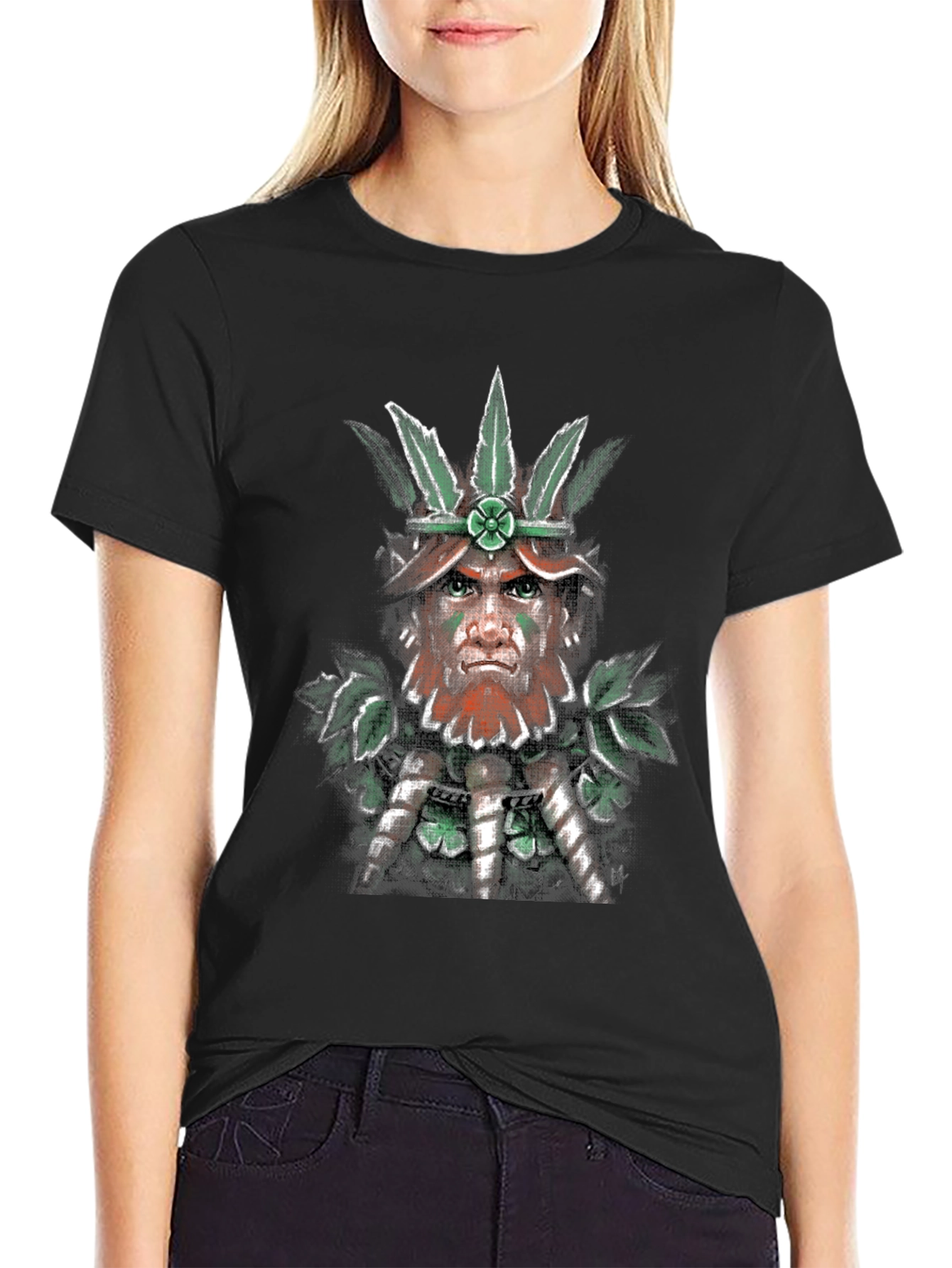 Leprechaun Warrior Graphic T-Shirt