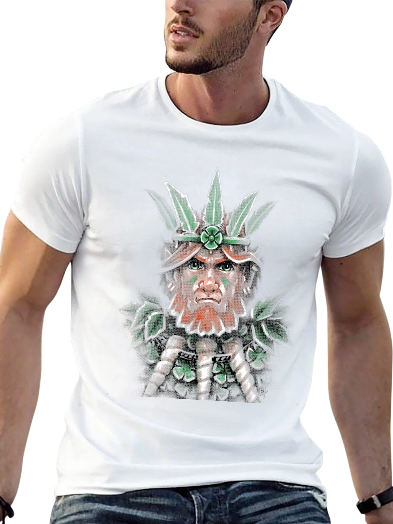 Leprechaun Warrior Graphic T-Shirt