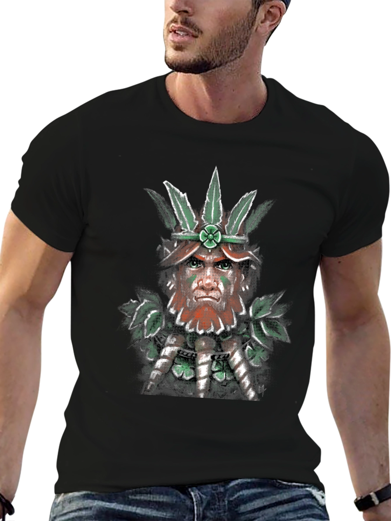 Leprechaun Warrior Graphic T-Shirt