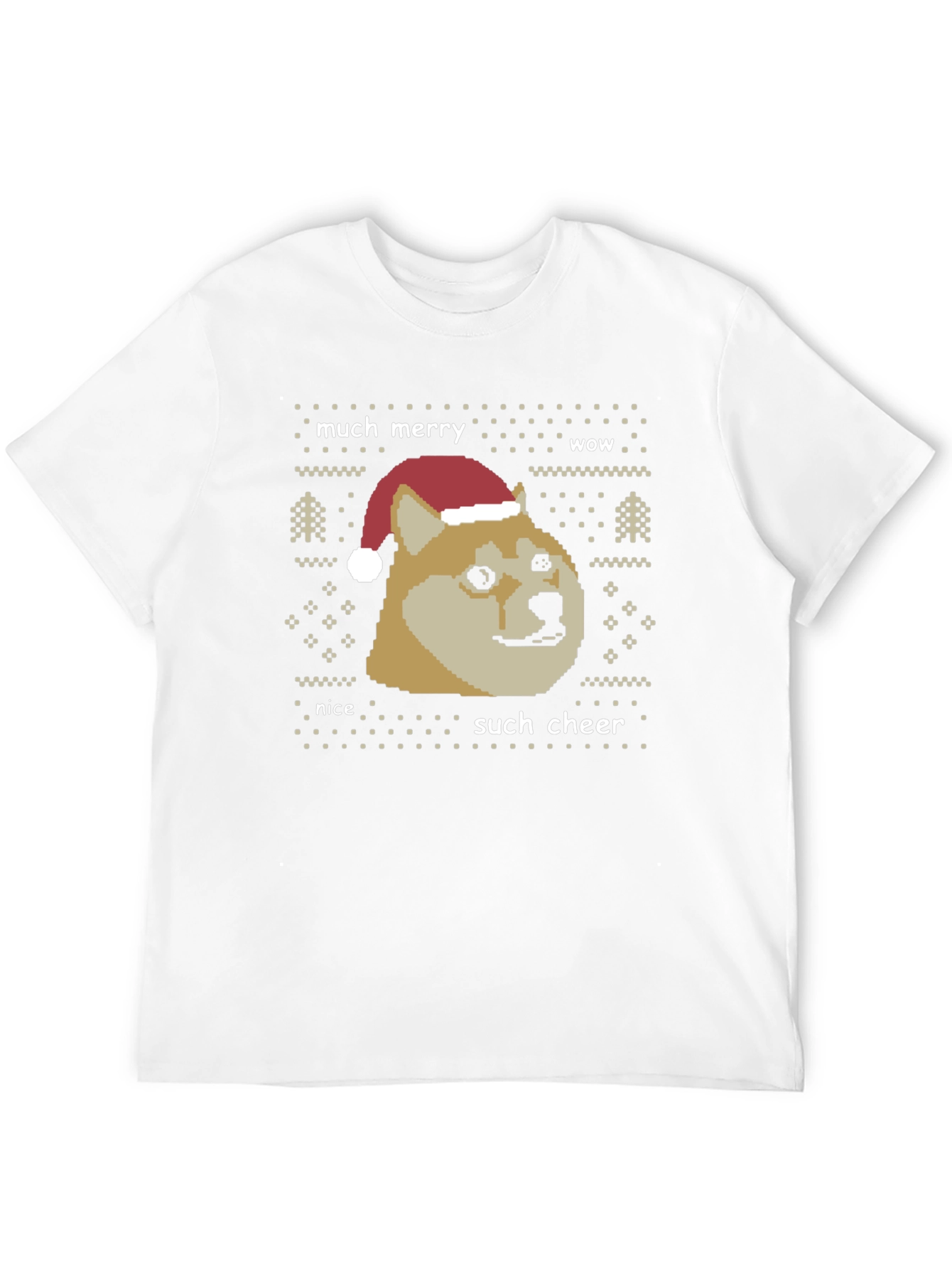 Doge Christmas Sweater Graphic T-Shirt