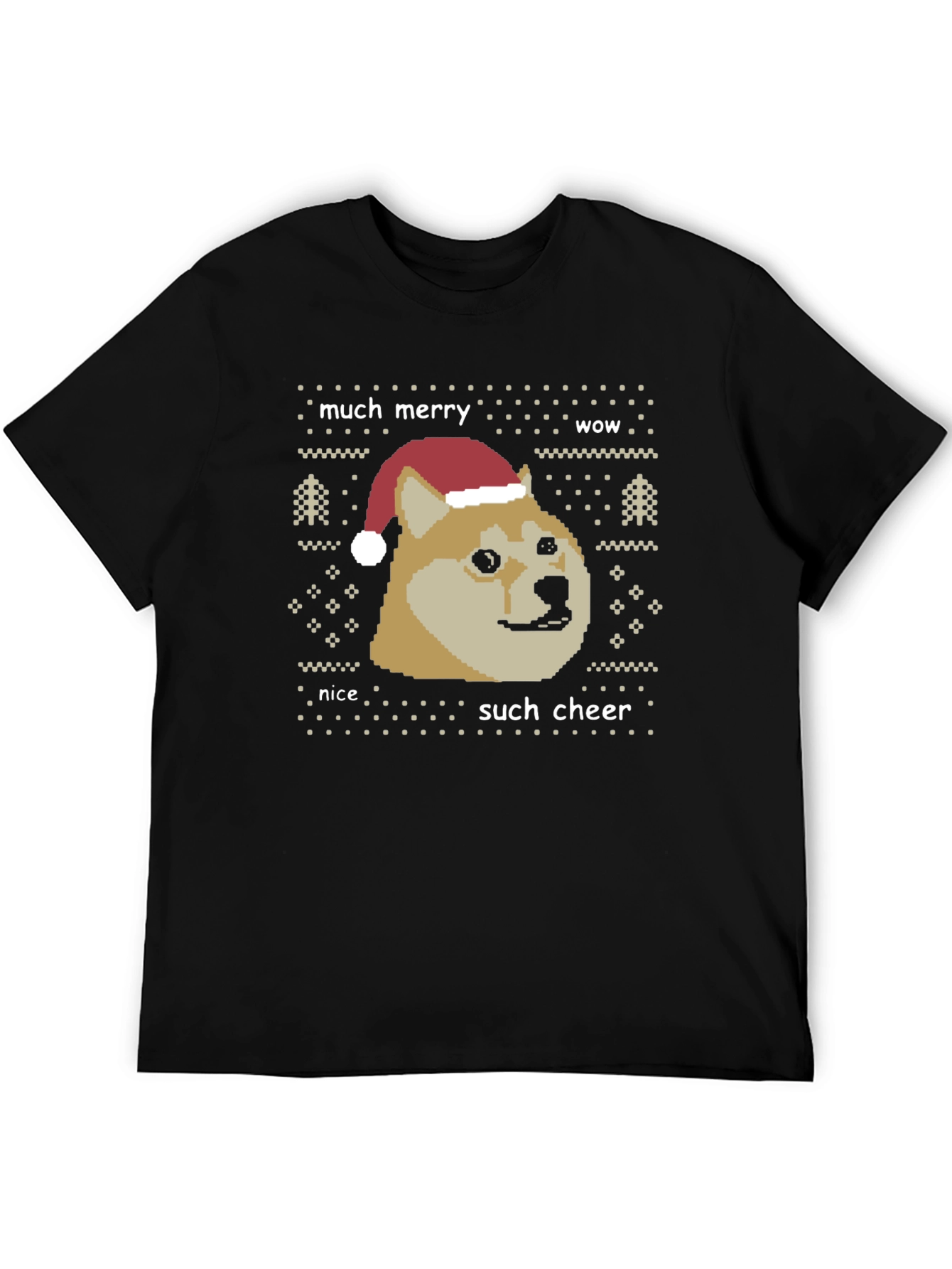 Doge Christmas Sweater Graphic T-Shirt