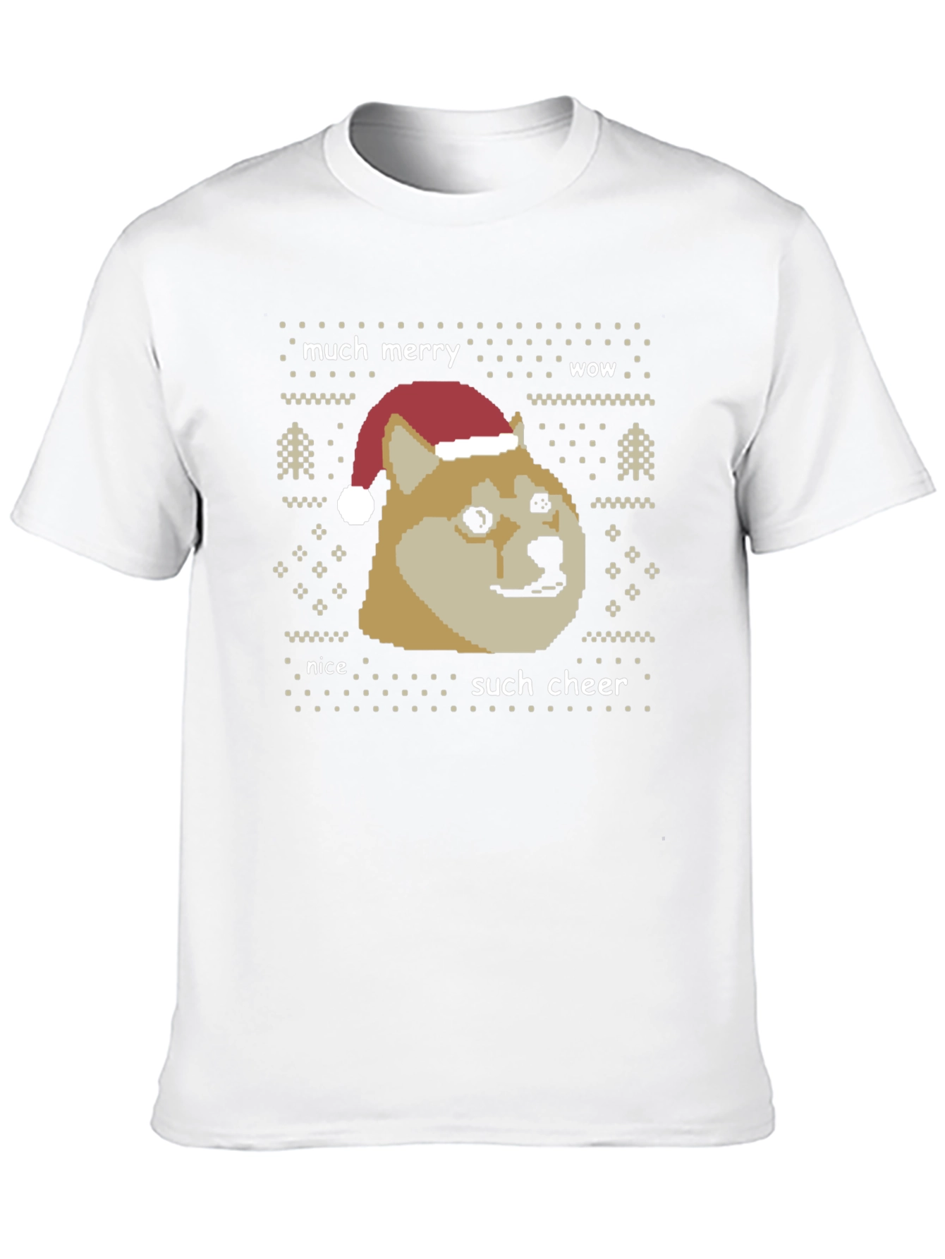 Doge Christmas Sweater Graphic T-Shirt