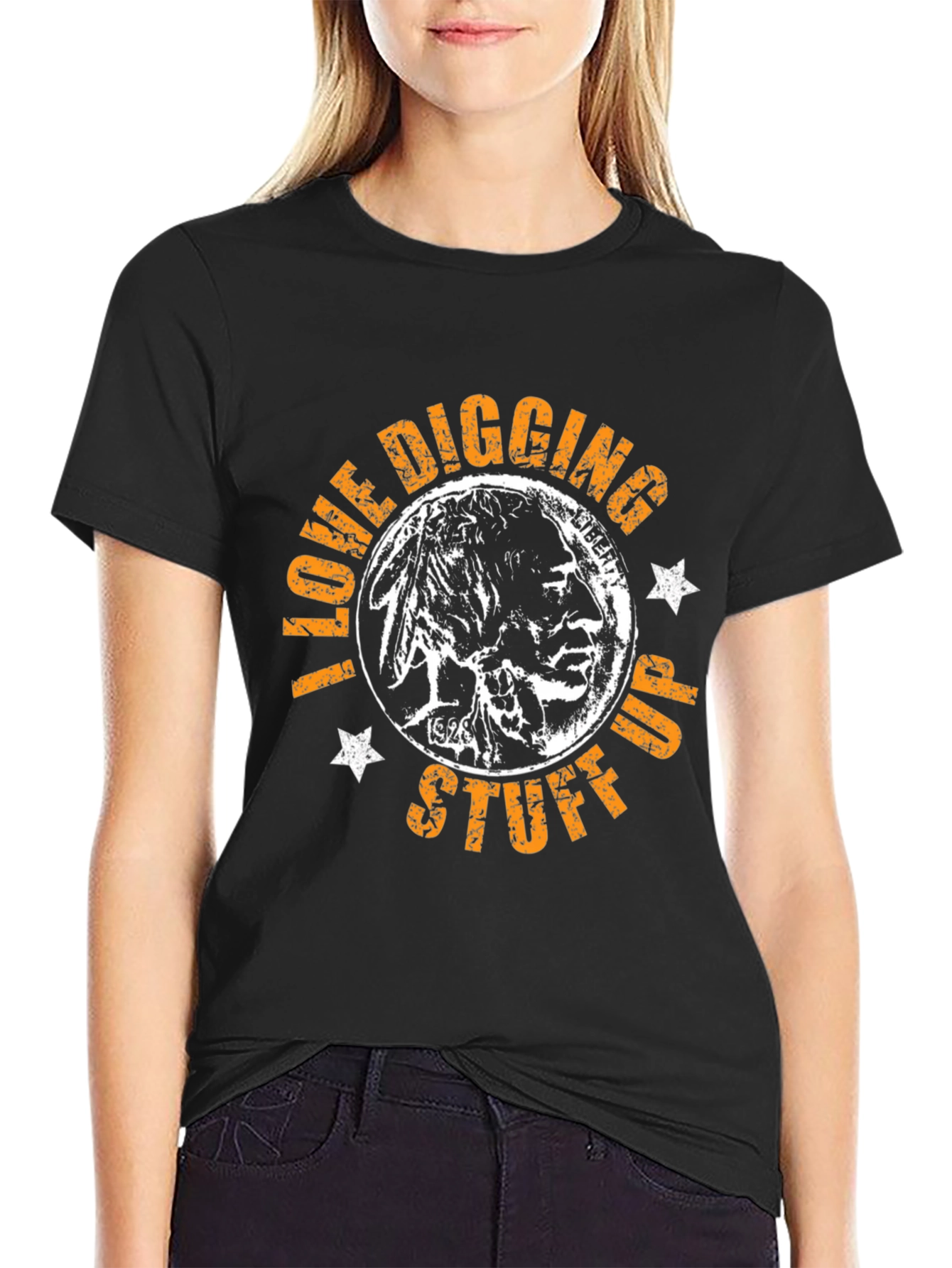 I Love Digging Up Stuff T-Shirt - Black