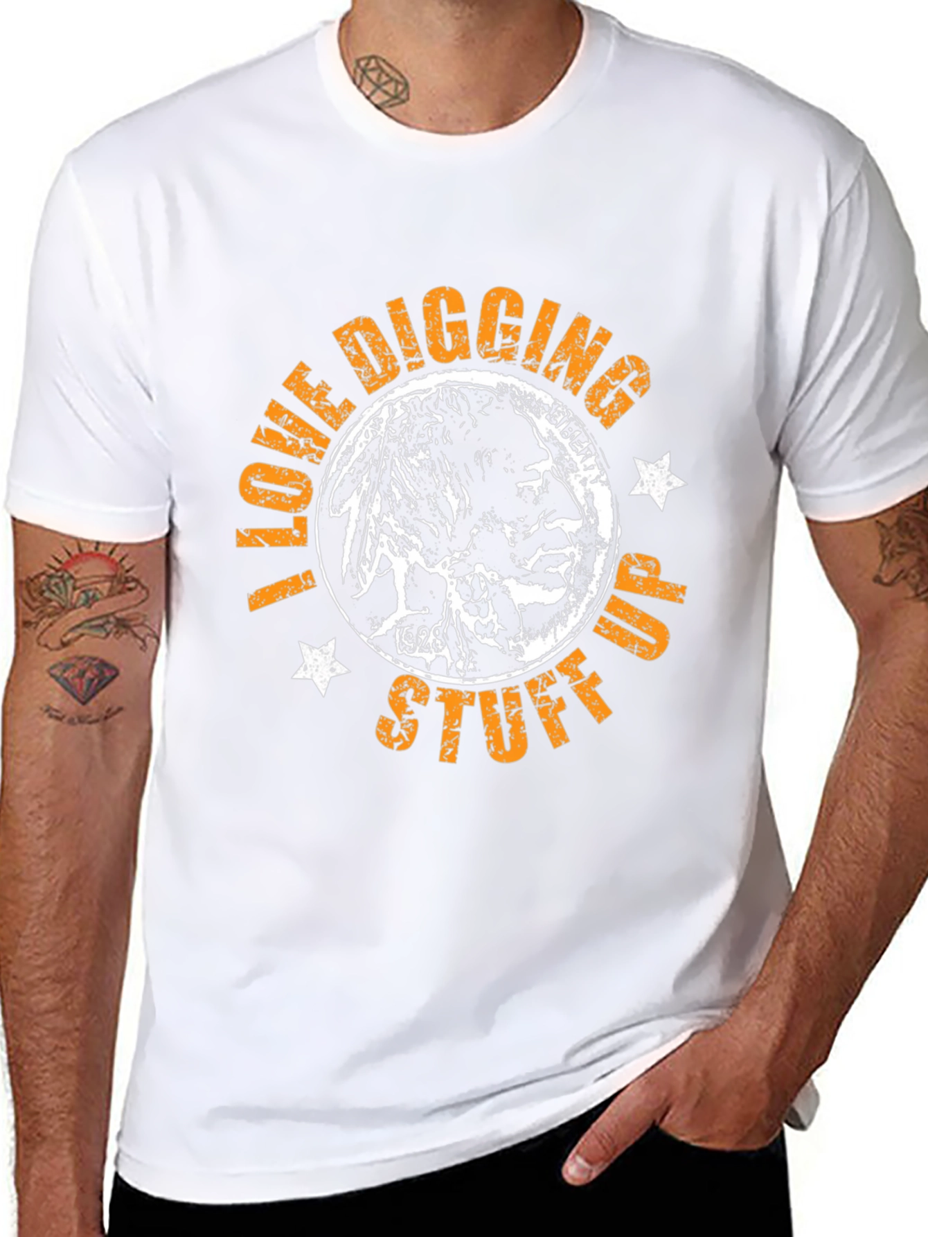 I Love Digging Up Stuff T-Shirt - Black